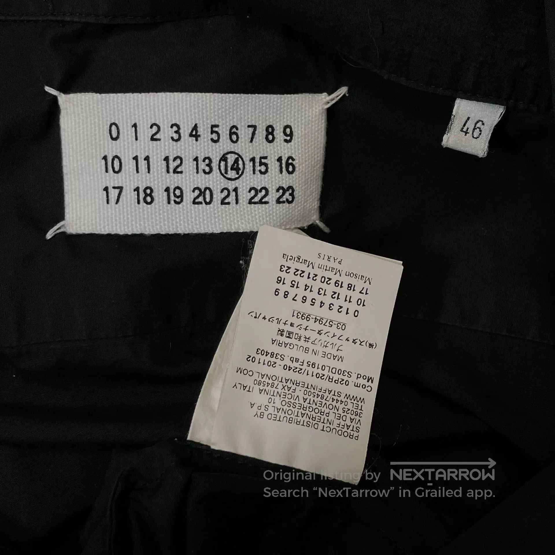 Maison Margiela Maison Martin Margiela S/S11 Black Shirt. Size US S / EU 44-46 / 1 - 5 Thumbnail