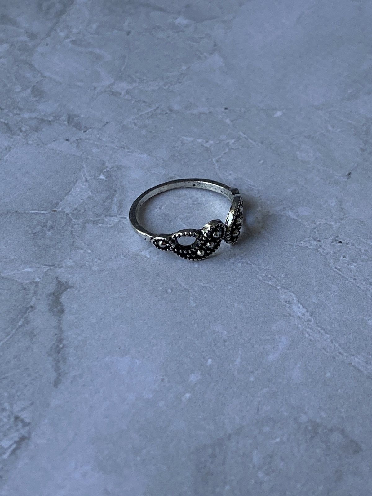 Japanese Brand × Jewelry × Vintage Vintage Ornate Drop Motif Ring - Retro Style Size ONE SIZE - 4 Thumbnail