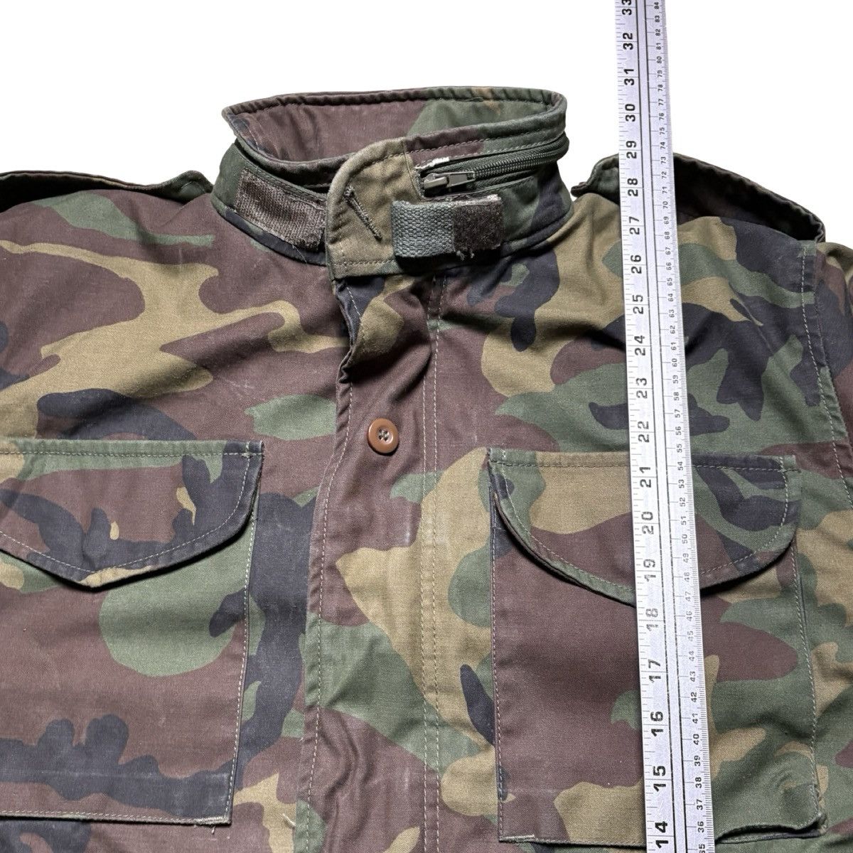 Other Vintage 70s Camo Military Cold Weather Field Woodland Jacket Size US L / EU 52-54 / 3 - 7 Thumbnail