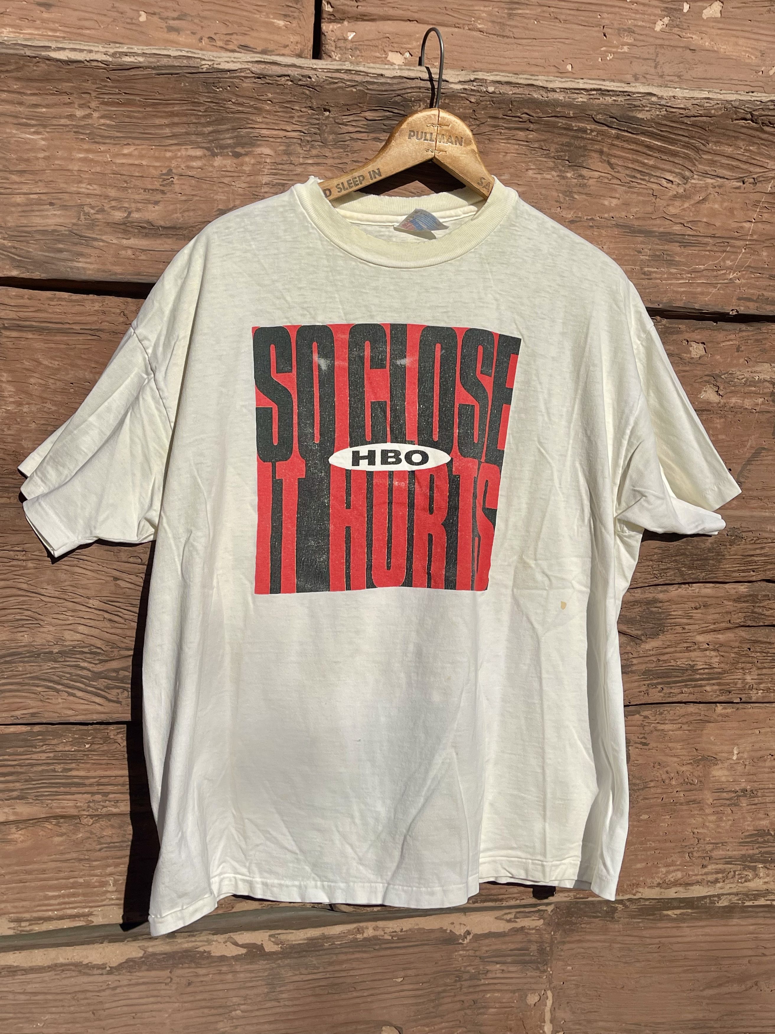 Vintage 1993 HBO Boxing Bowe Vs Dokes Vintage 90's Rap T-Shirt Size US XL / EU 56 / 4 - 8 Thumbnail