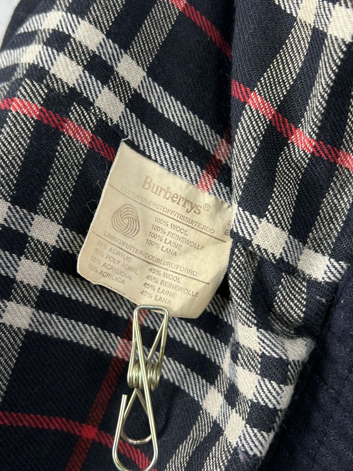 Burberry Vintage Burberrys Wool Bomber Jacket Size L Size US L / EU 52-54 / 3 - 11 Thumbnail