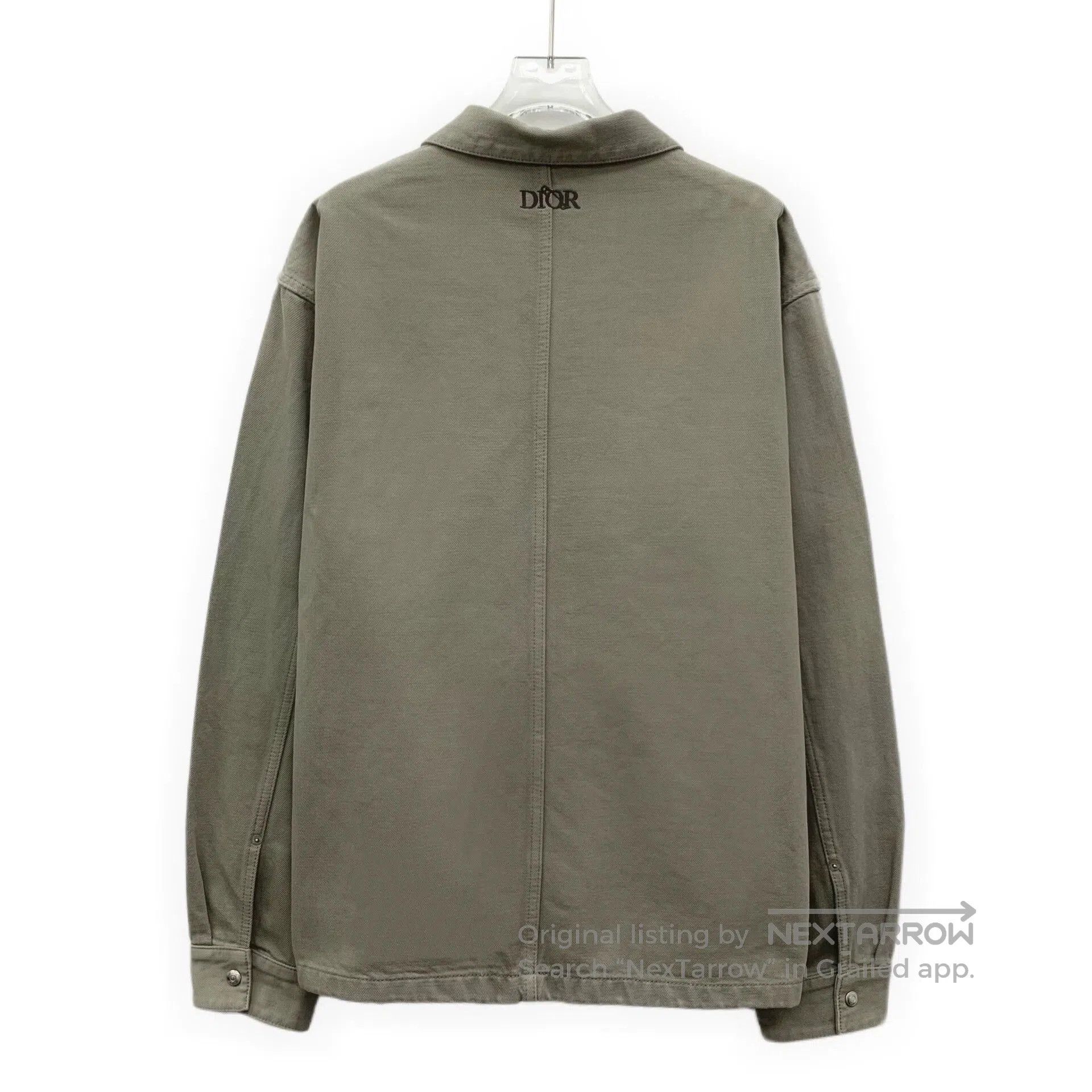 Dior Dior Gray-Brown Logo Embroidered Denim Jacket. Size US XL / EU 56 / 4 - 2 Thumbnail
