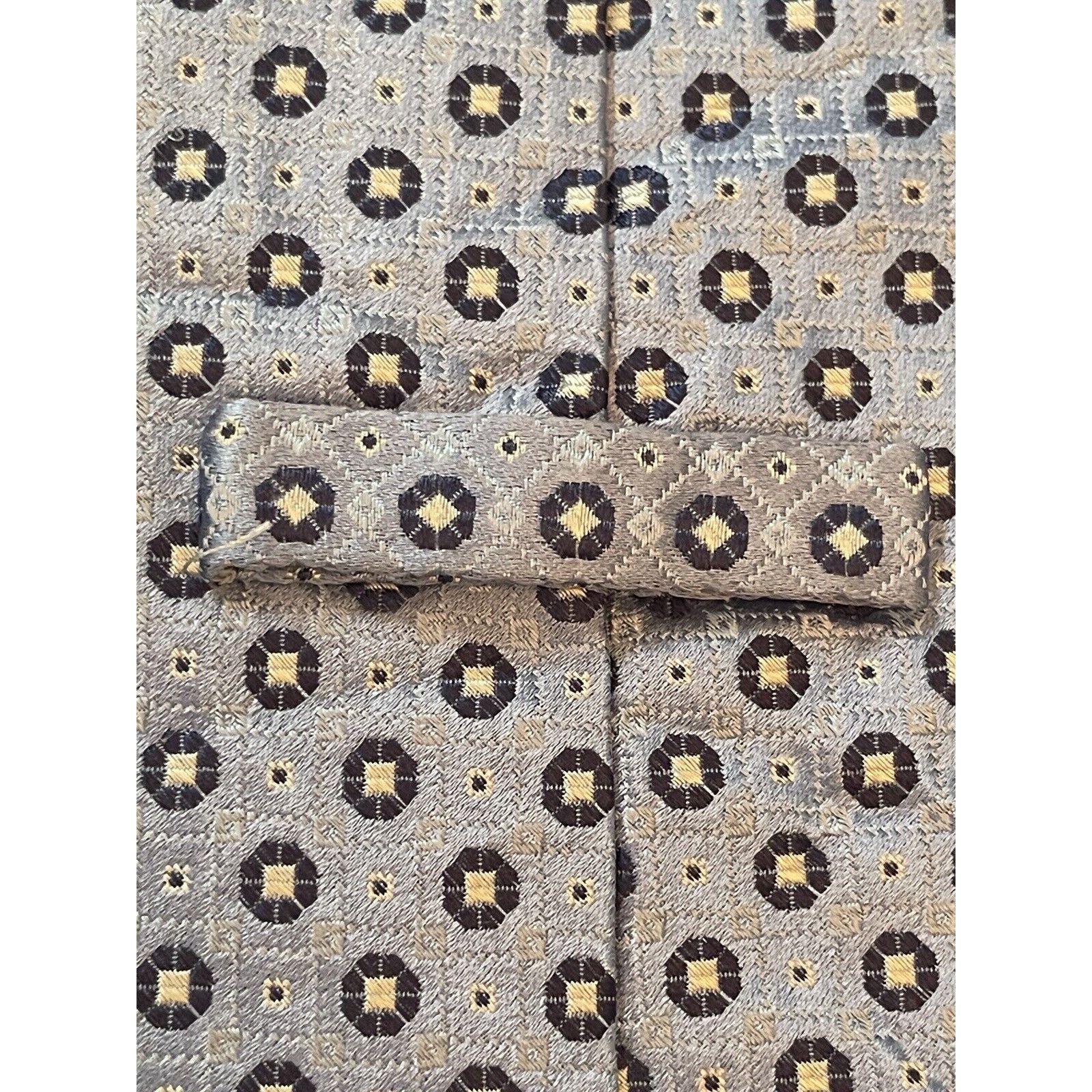 Cremieux Cremieux Blue Hand Made 100% Silk Men’s Neck Tie Made In Usa Size ONE SIZE - 8 Thumbnail