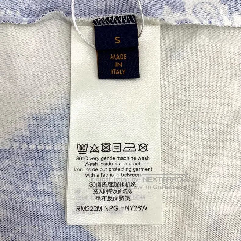 Louis Vuitton Louis Vuitton Blue logo cashew print full print tie-dyed c Size US S / EU 44-46 / 1 - 6 Thumbnail