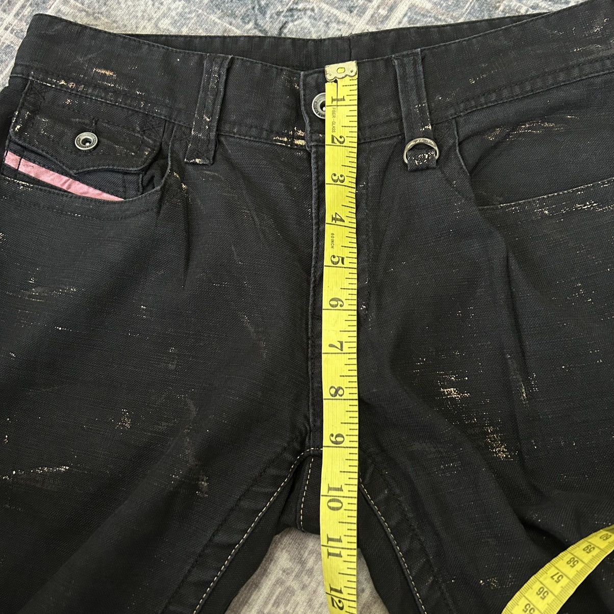 Japanese Brand Flared Nicole Punk Black Pants Size US 31 - 19 Thumbnail