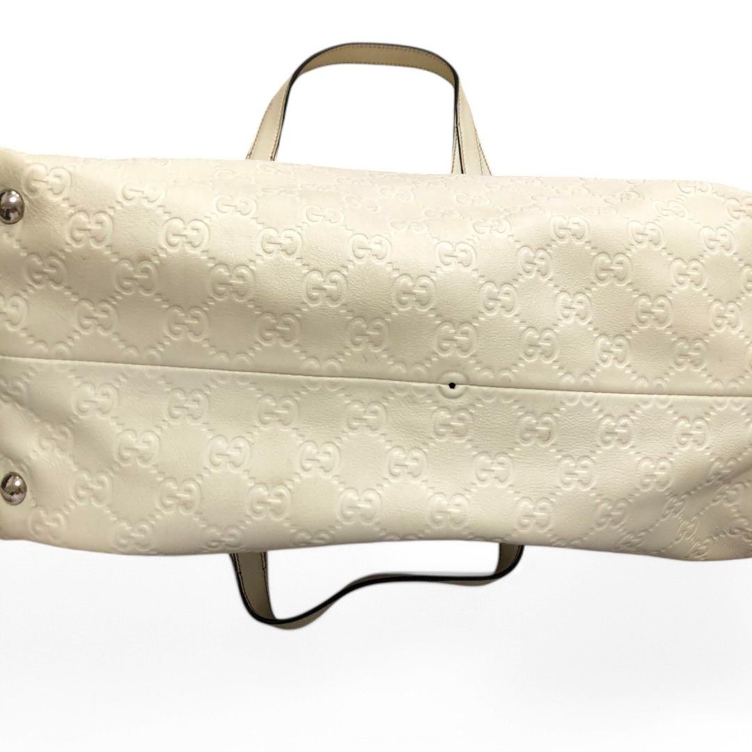 Gucci Gucci - Shima Leather Monogram White GG Monogram Handbag Size ONE SIZE - 6 Thumbnail