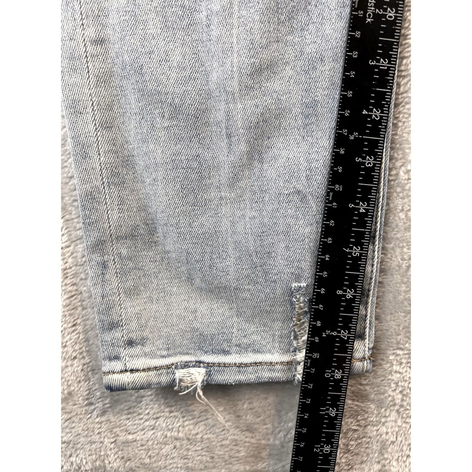 BKE BKE Ellie Mom Jeans Womens 32x28 Blue Distressed Light Wash Denim Boho Shirt? Size 24" / US 00 / IT 34 - 4 Thumbnail