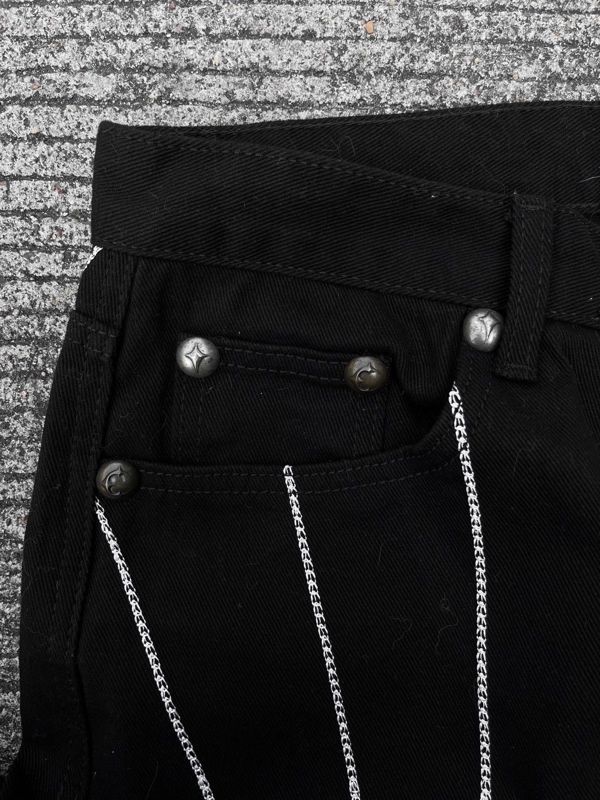 Thug Club Thug Club Chain Stitch Black Denim Size US 31 - 9 Thumbnail