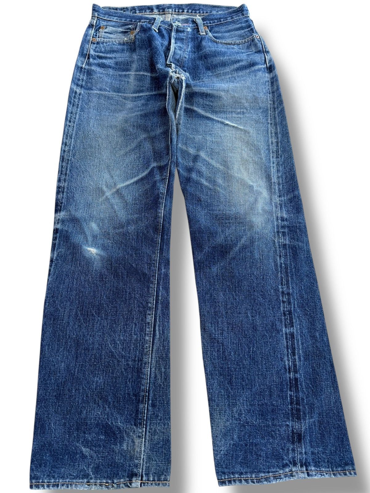 Vintage Denime Japan Blue Wash Loose Style Jeans