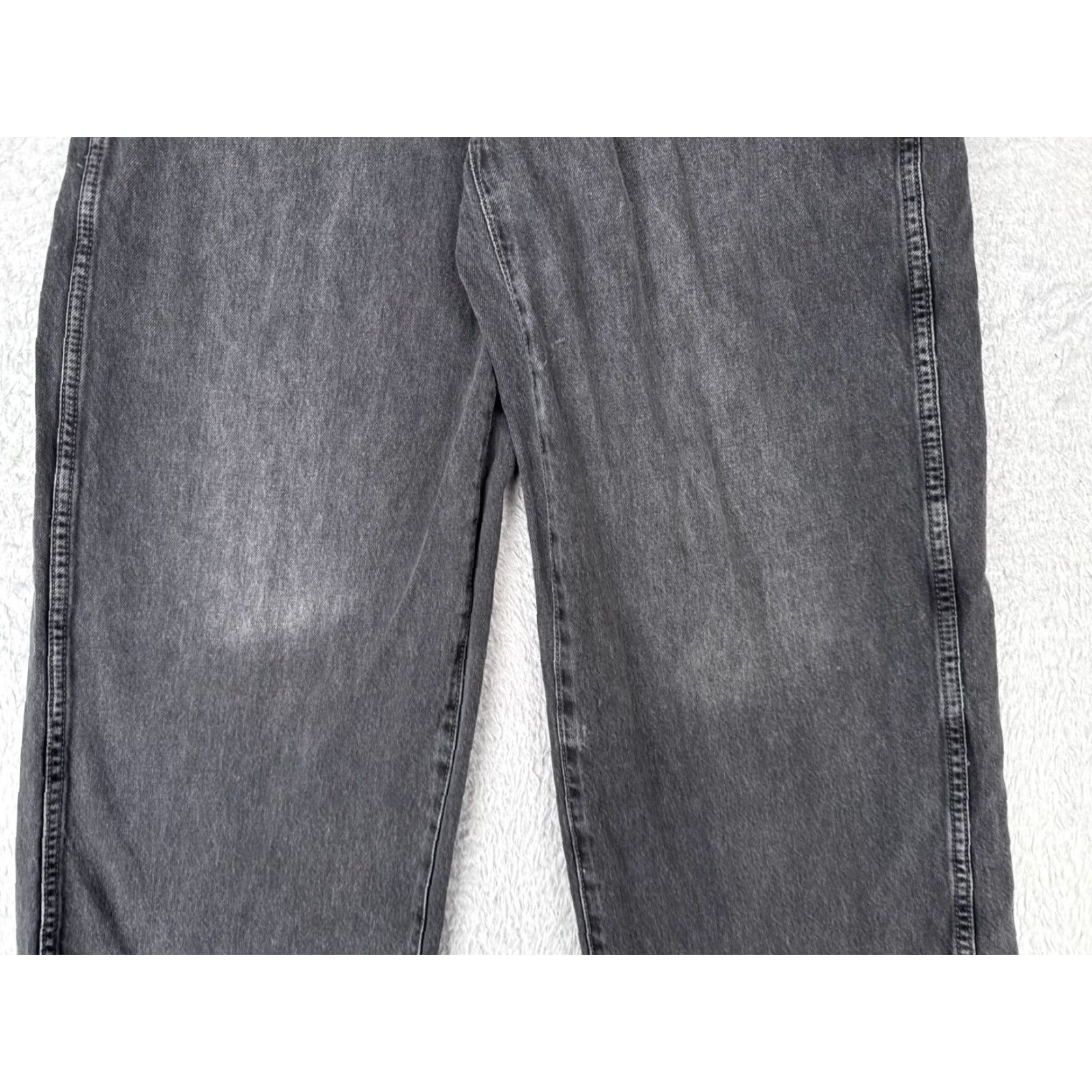 Old Navy Old Navy Jeans Womens 4 Adult 27x27 Black Denim Wide-Leg 90s Retro Distressed Pockets Regular Rise Womens Size 27" / US 4 / IT 40 - 3 Thumbnail