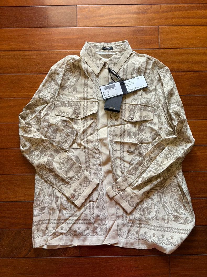 Versace Versace Mulberry silk shirt Size XL / US 12-14 / IT 48-50 - 1 Thumbnail
