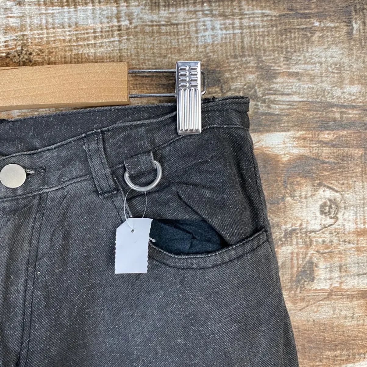 Japanese Brand DL Slash Number Black Cargo Multipocket Pants #C1258 Size 27" / US 4 / IT 40 - 14 Thumbnail