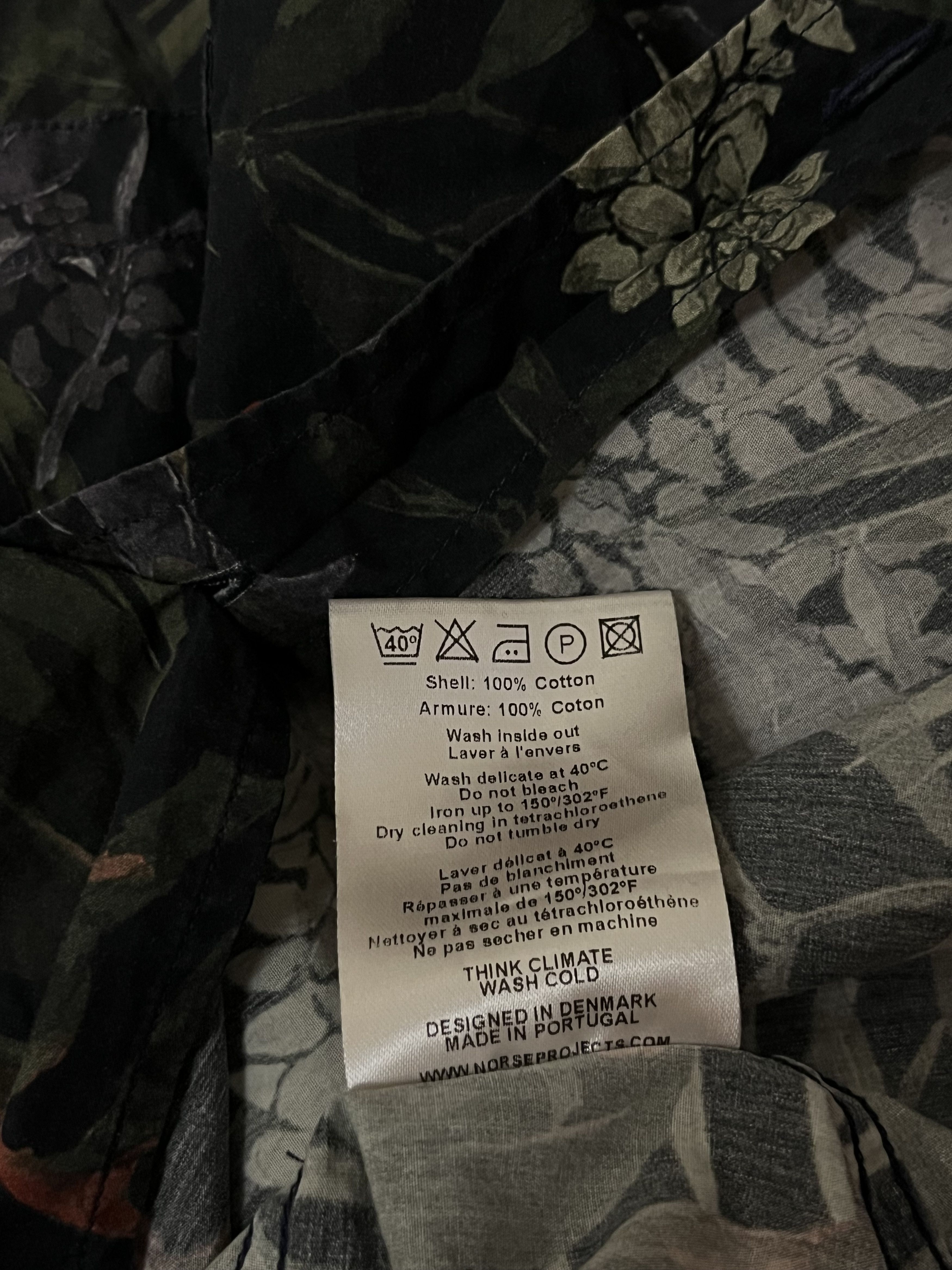 Norse Projects Norse Projects Carsten Print Floral Shirt Made in Portugal Size US M / EU 48-50 / 2 - 8 Thumbnail