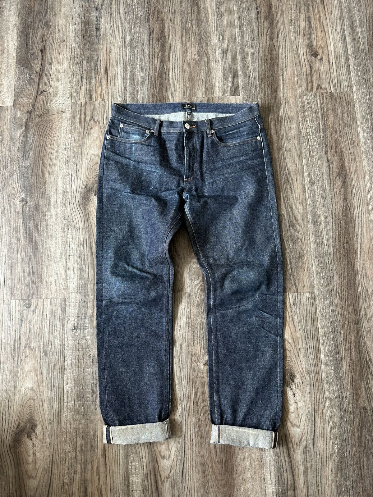 Jean APC New Standard Raw Denim - Taille W26/36 (S) - Bleu Dénim Brut - Occasion Très Bon État