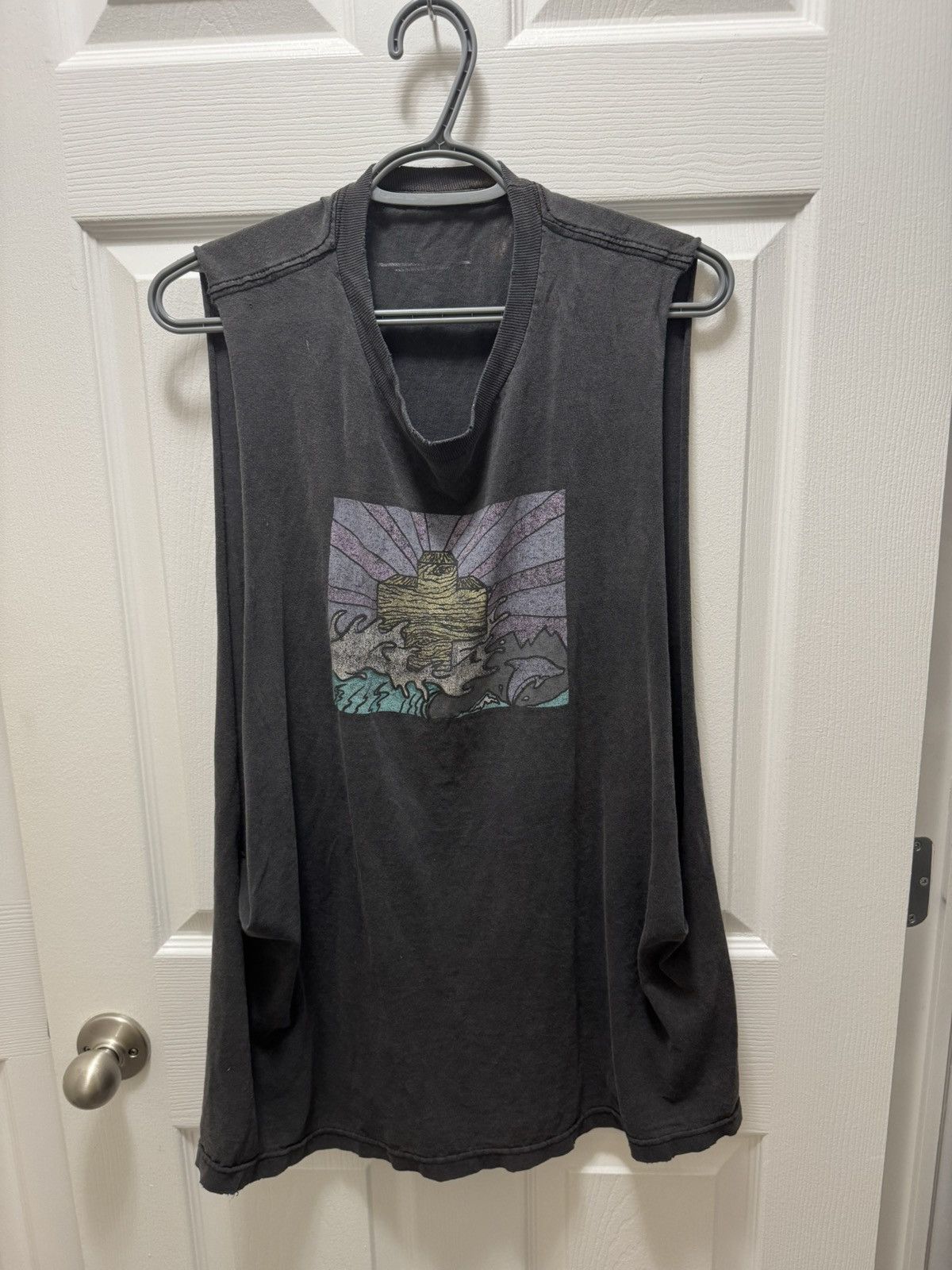 Pink Dolphin Pink Dolphin Faded Vintage Jesus Cross Custom Tank Distress Size US XL / EU 56 / 4 - 2 Thumbnail