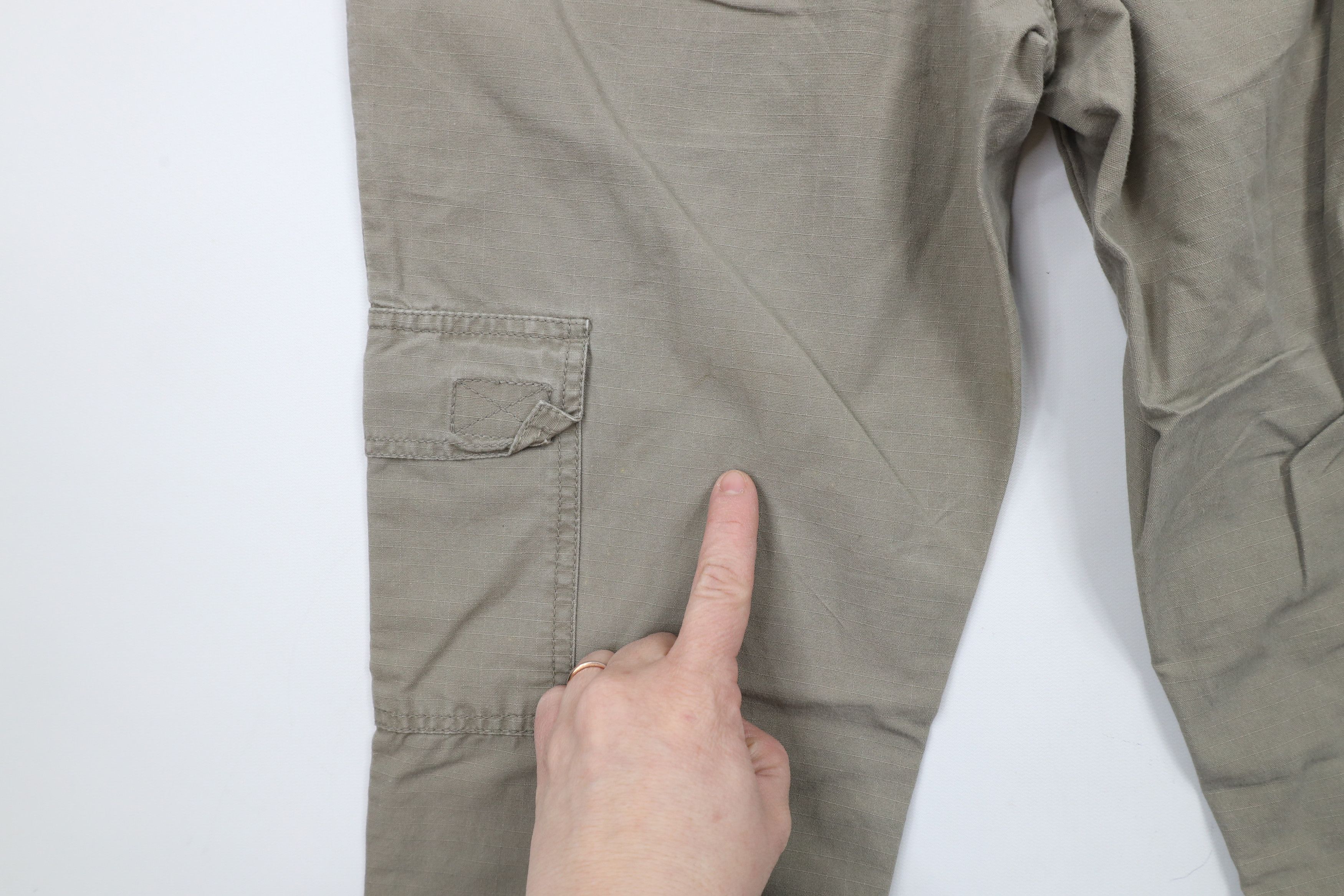 Vintage Vintage 90s Y2K Streetwear Doll Ripstop Flared Cargo Pants Size 26" / US 2 / IT 38 - 12 Thumbnail