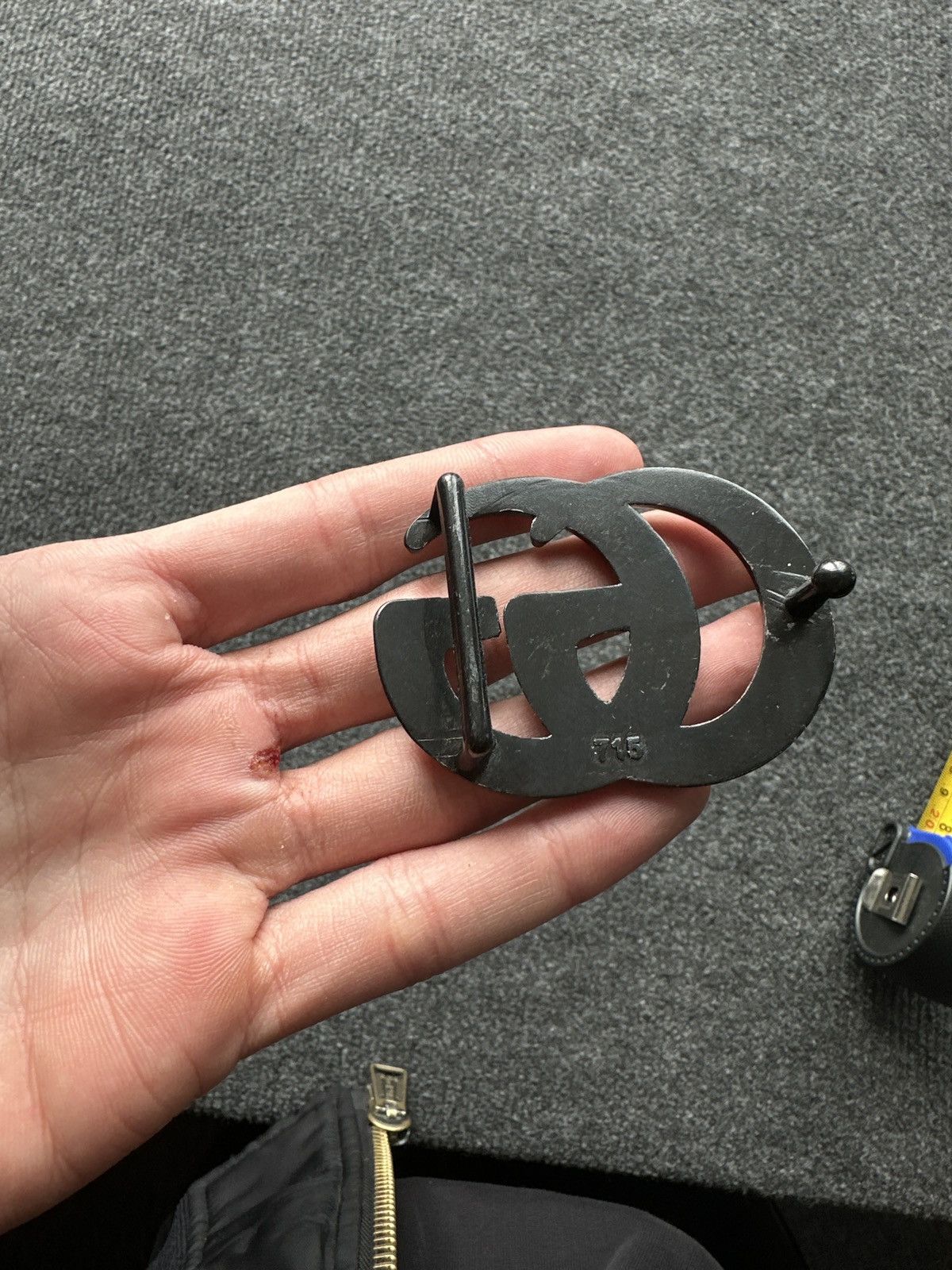 Other RARE🚨 BIG GG DOUBLE G MEN BUCKLE SILVER LOGO ONLY BUCKLE Size ONE SIZE - 6 Thumbnail