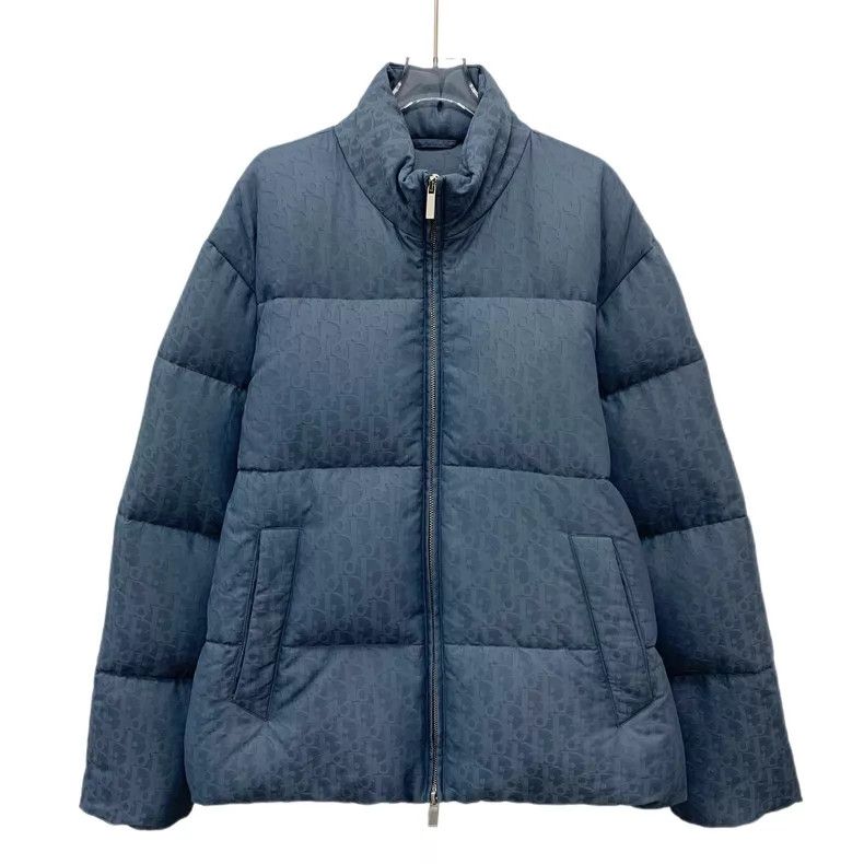 Dior Dior Blue old flower printed down jacket Size US L / EU 52-54 / 3 - 1 Thumbnail