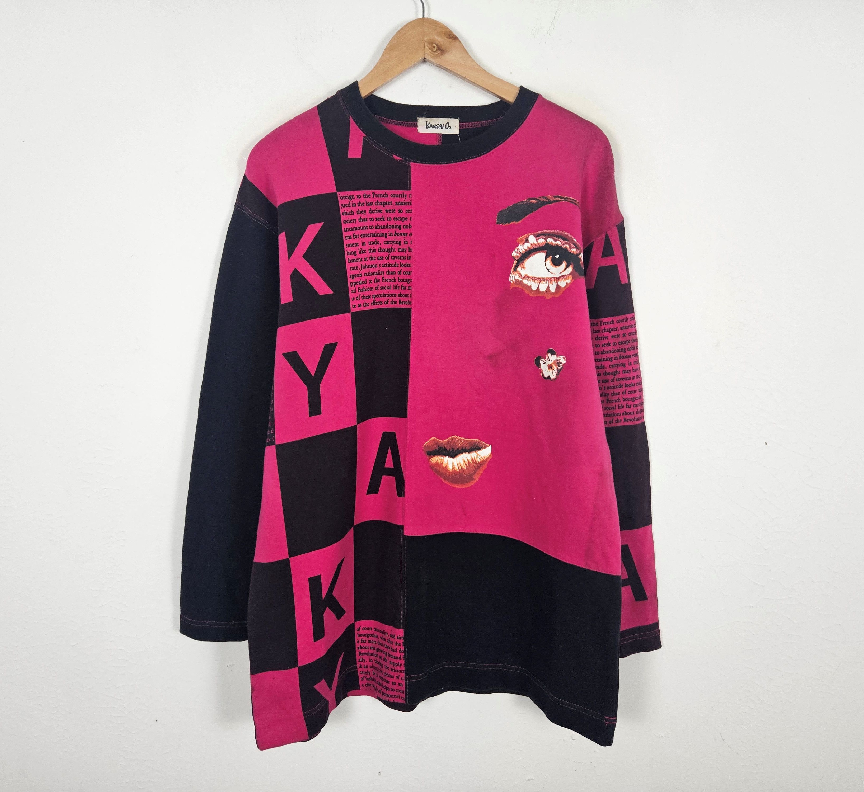 Kansai Yamamoto Kansai O2 pop art 90s sweatshirt Size US L / EU 52-54 / 3 - 3 Thumbnail