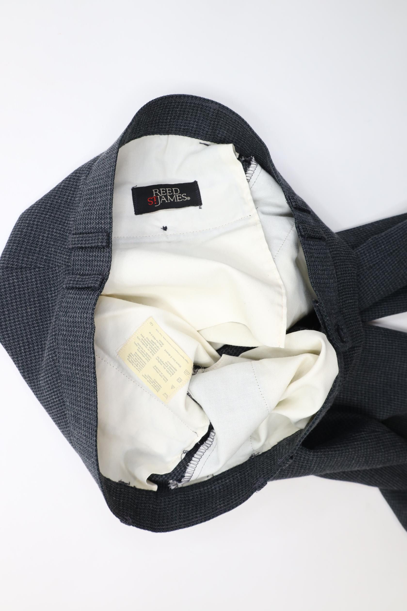 Vintage Vintage 90s Streetwear Gabardine Wool Wide Leg Pants Size US 36 / EU 52 - 7 Thumbnail