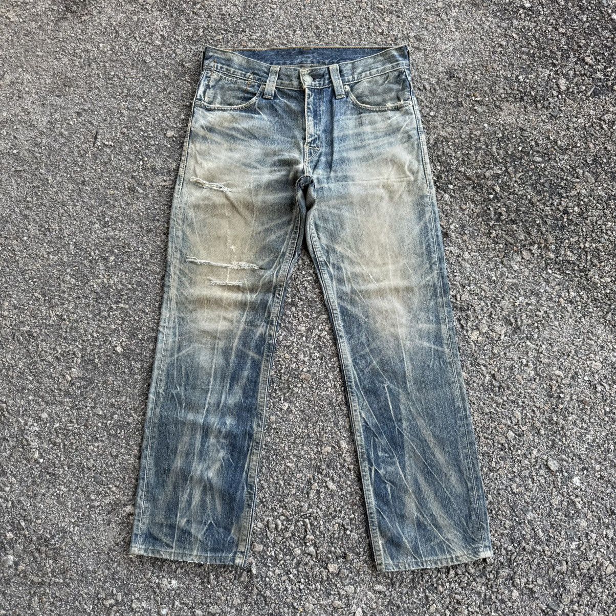 Levi's Vintage Clothing VINTAGE LEVI’S 502 FADED RIPPEP JEAN DENIM PANTS Size US 36 / EU 52 - 1 Thumbnail