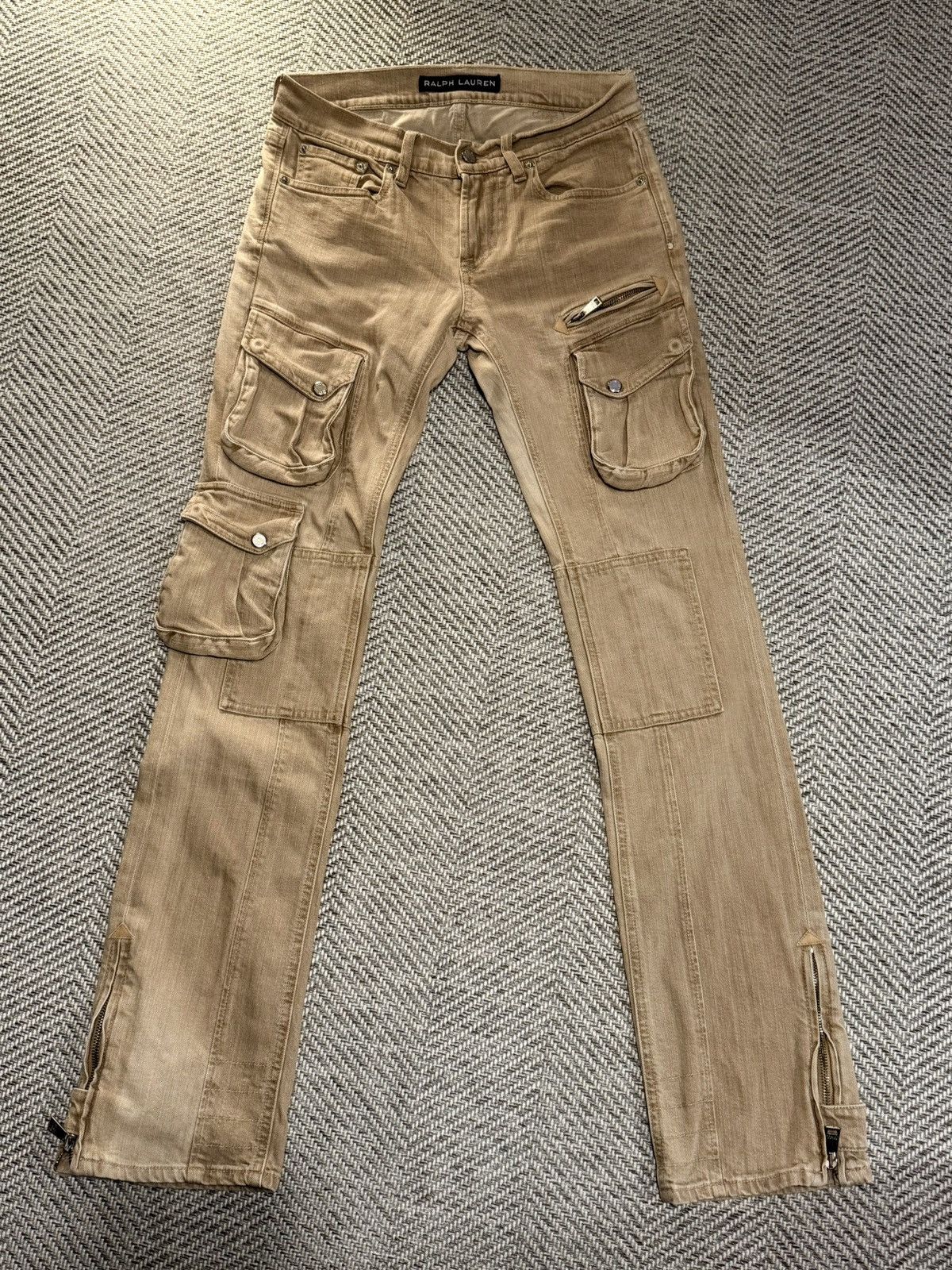 Ralph Lauren RALPH LAUREN MULTI POCKETS CARGO PANTS DUST GREY Size US 28 / EU 44 - 1 Thumbnail