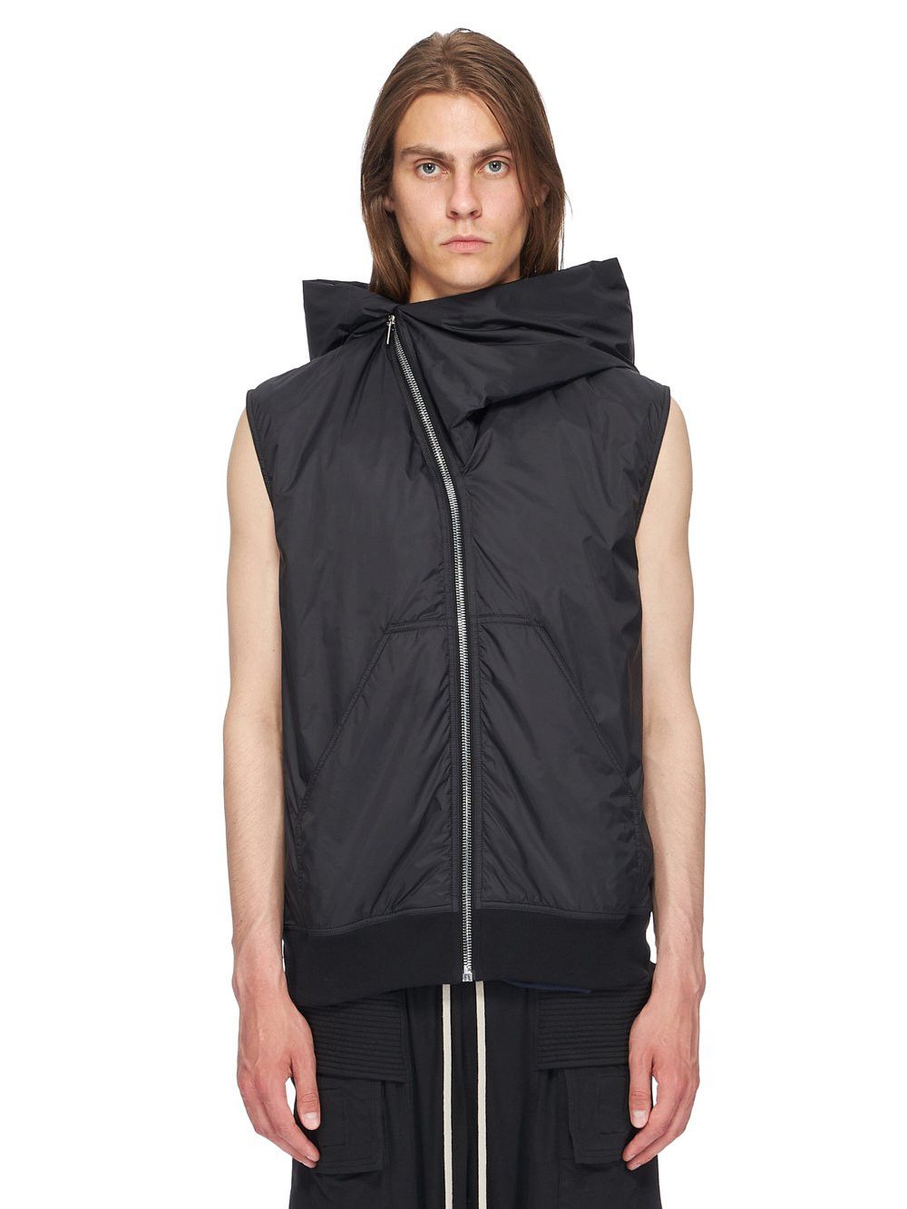 Rick Owens RICK OWENS JACKET LEATHER PUFFER GIMP BOMBER DENIM SLAVE ...