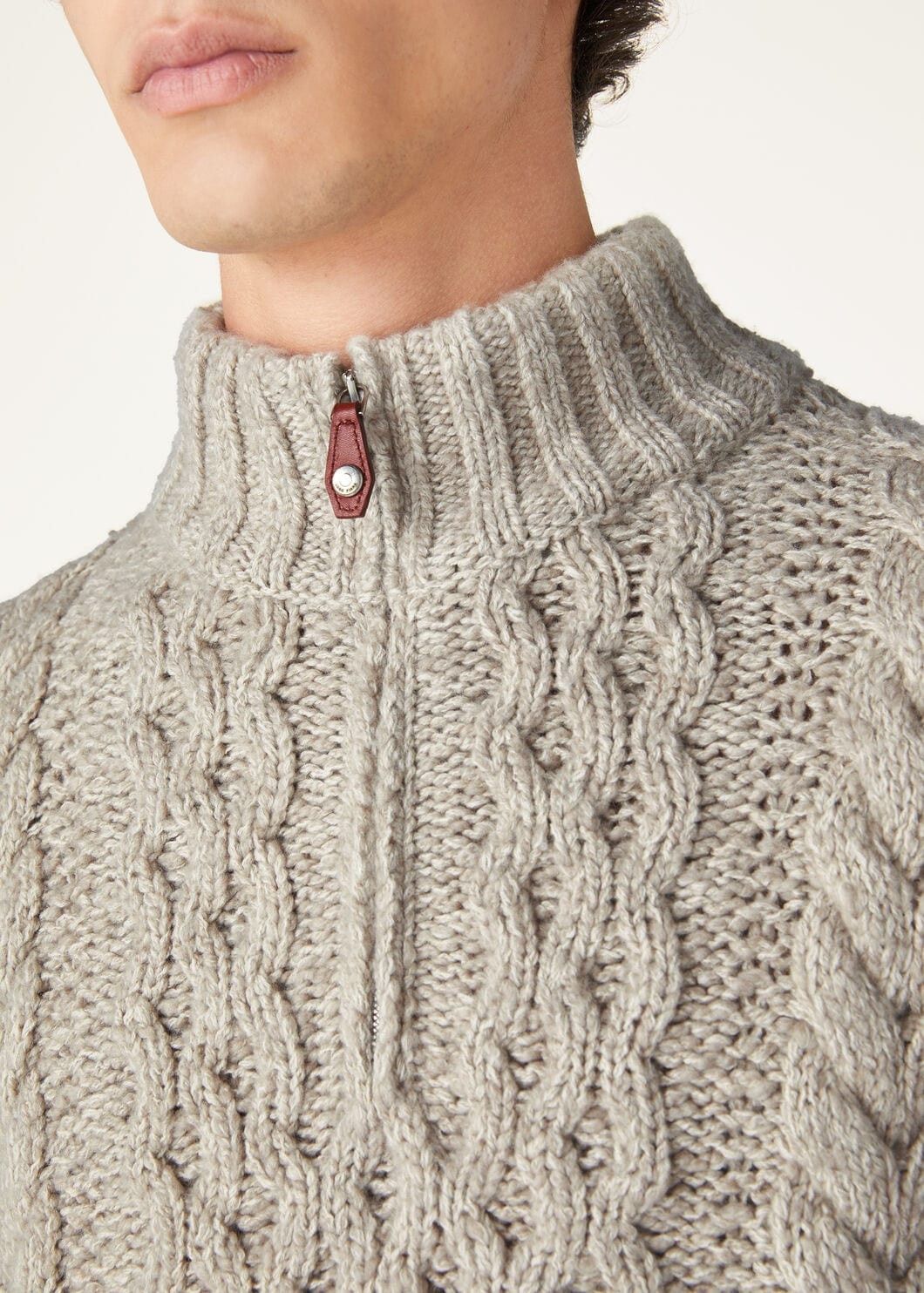 Loro Piana o1w1db10725 FAO6300 Valduggia Half-Neck Sweater in Grey Size US S / EU 44-46 / 1 - 3 Thumbnail