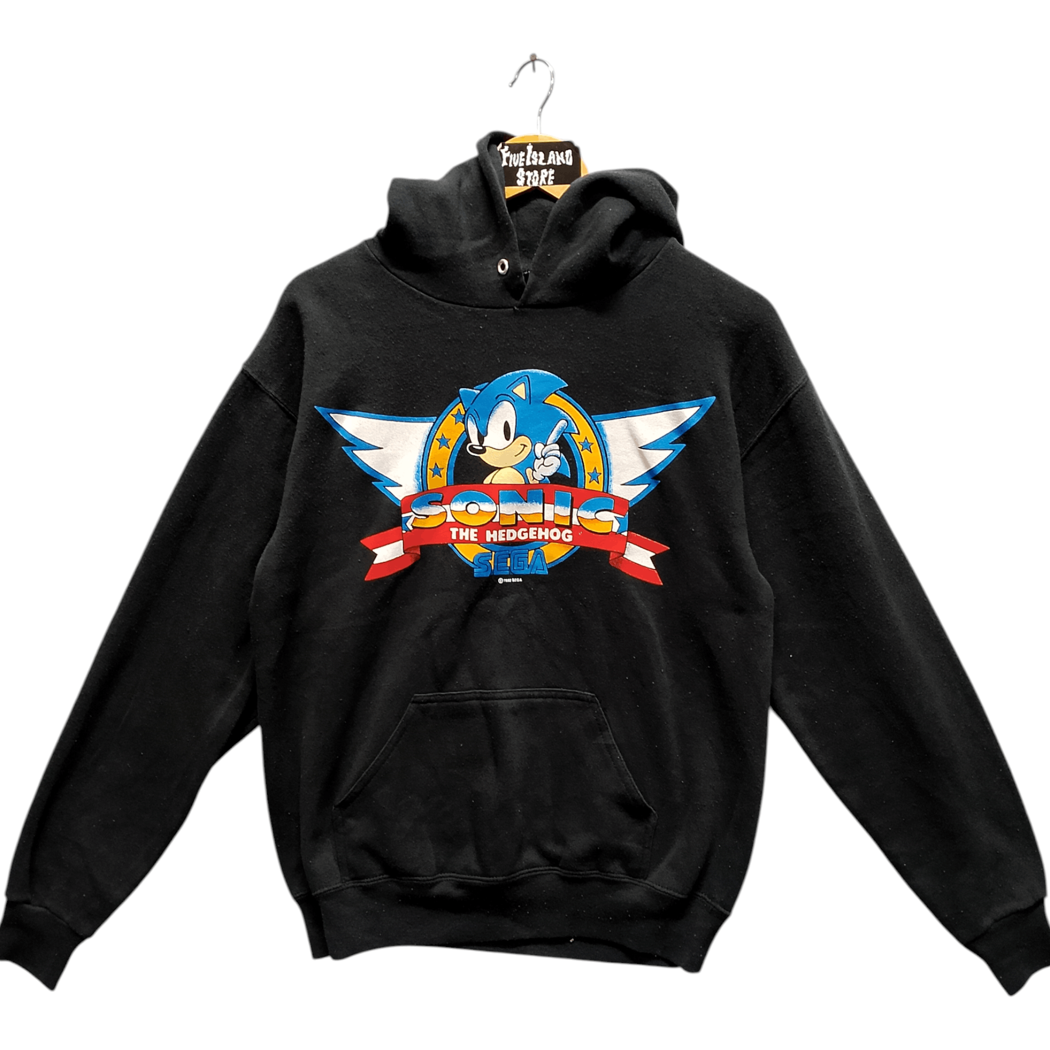 Vintage Vintage 1992 SEGA Sonic the Hedgehog Hoodie Black USA Made Size US M / EU 48-50 / 2 - 1 Thumbnail
