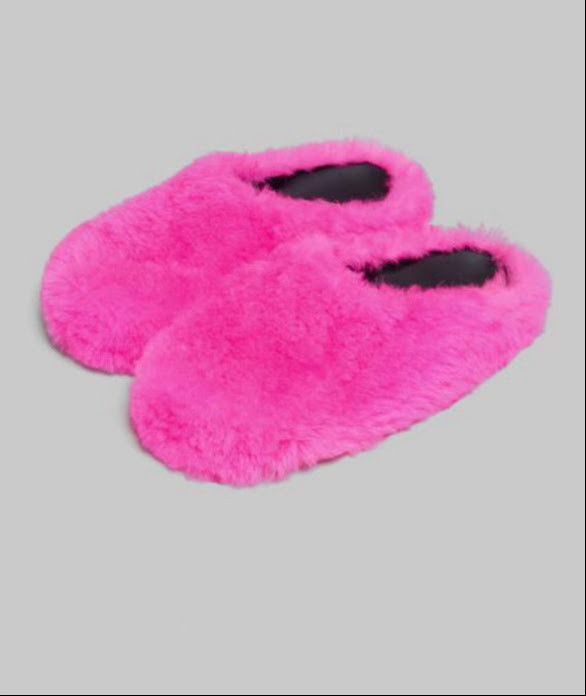 Marni o1w1db10524 Calf Hair Slippers in Pink Size US 11 / EU 44 - 2 Thumbnail