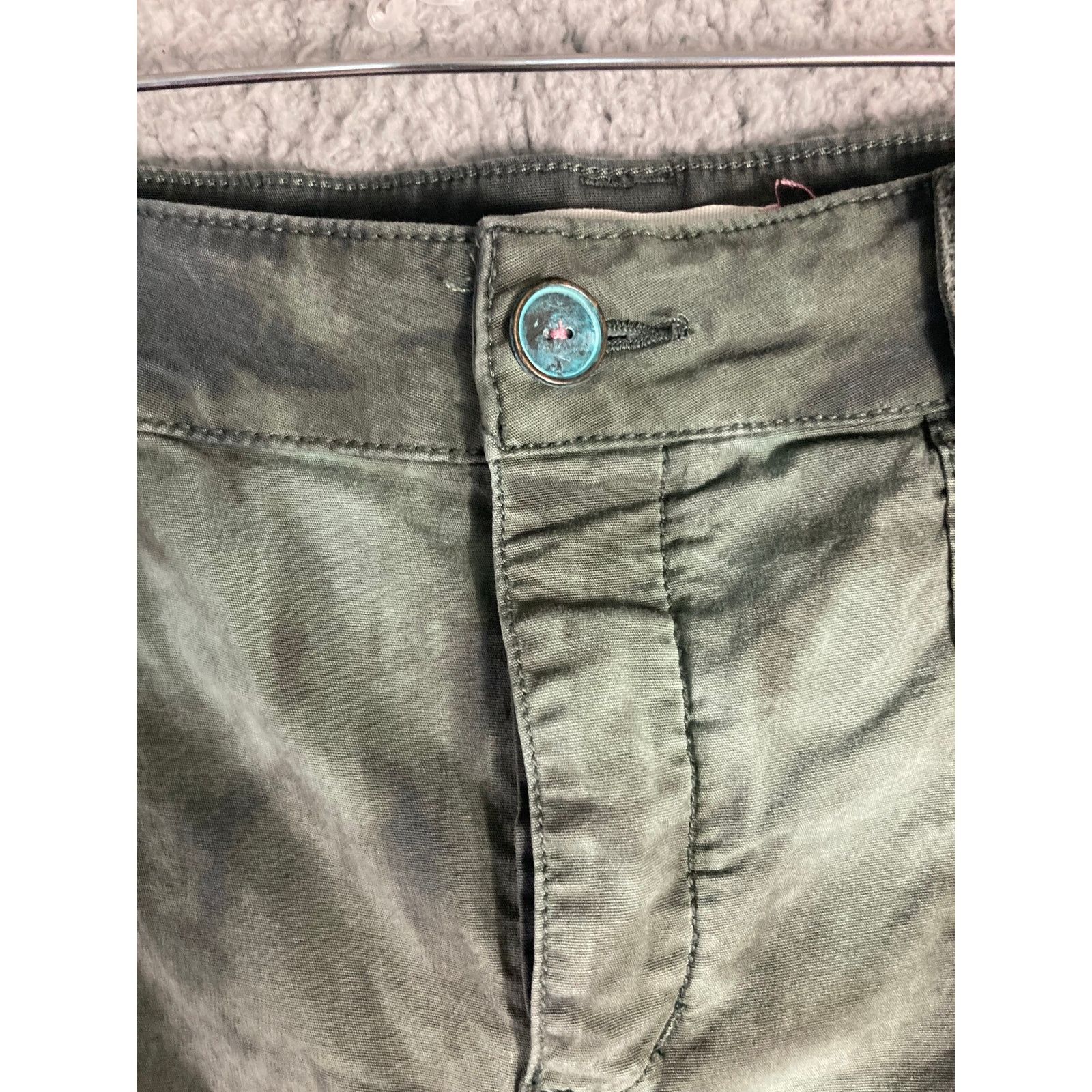 Other Womens Cargo Pants Size 31 Green Comfortable Size 31" - 9 Thumbnail