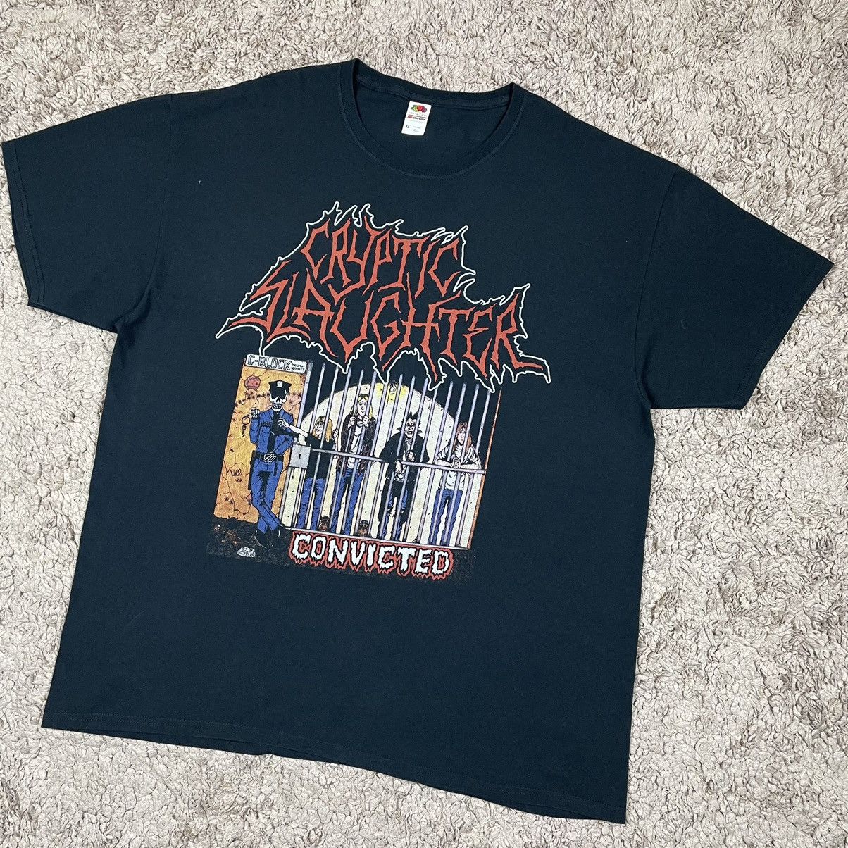 Band Tees Cryptic Slaughter Convinted T-shirt Size US XL / EU 56 / 4 - 4 Thumbnail