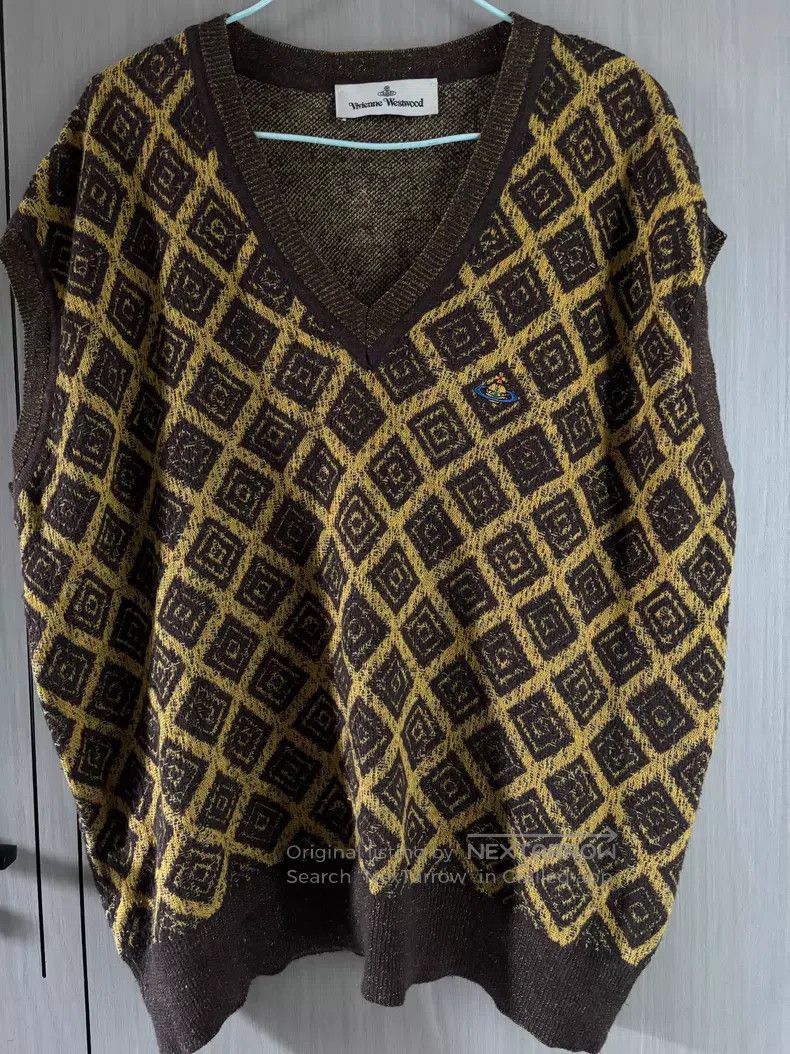 Vivienne Westwood Vivienne Westwood Square Pattern Cotton Linen Wool Vest Size US L / EU 52-54 / 3 - 2 Thumbnail