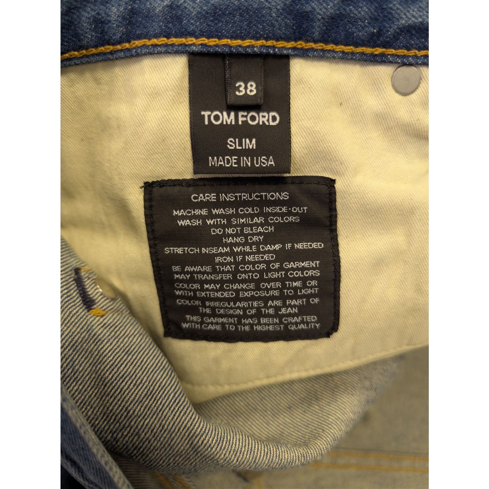 Tom Ford o1rshd1 Slim Denim Jeans in Blue Size US 38 / EU 54 - 14 Thumbnail