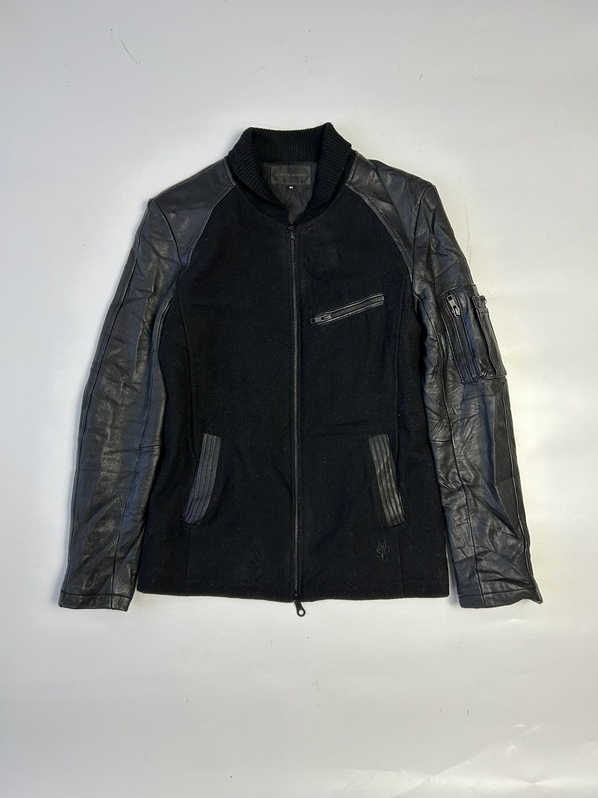 Japanese Brand × Murder License MURDER LICENSE HALF LEATHER ZIP JACKET Size M / US 6-8 / IT 42-44 - 1 Thumbnail