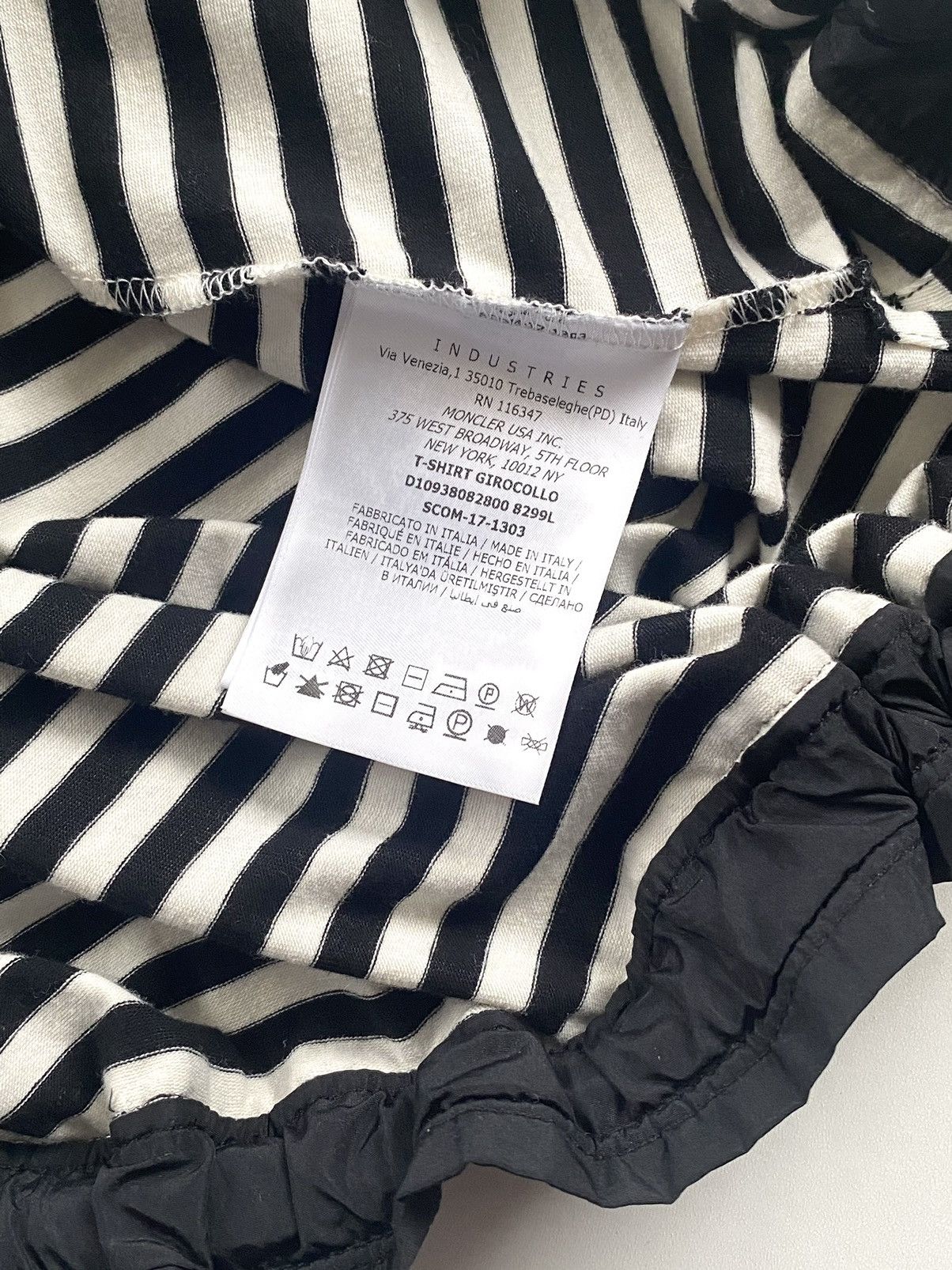 Moncler 🔥Moncler ALTRD Maglia Girocollo Stripped Relaxed T-Shirt Size M / US 6-8 / IT 42-44 - 8 Thumbnail