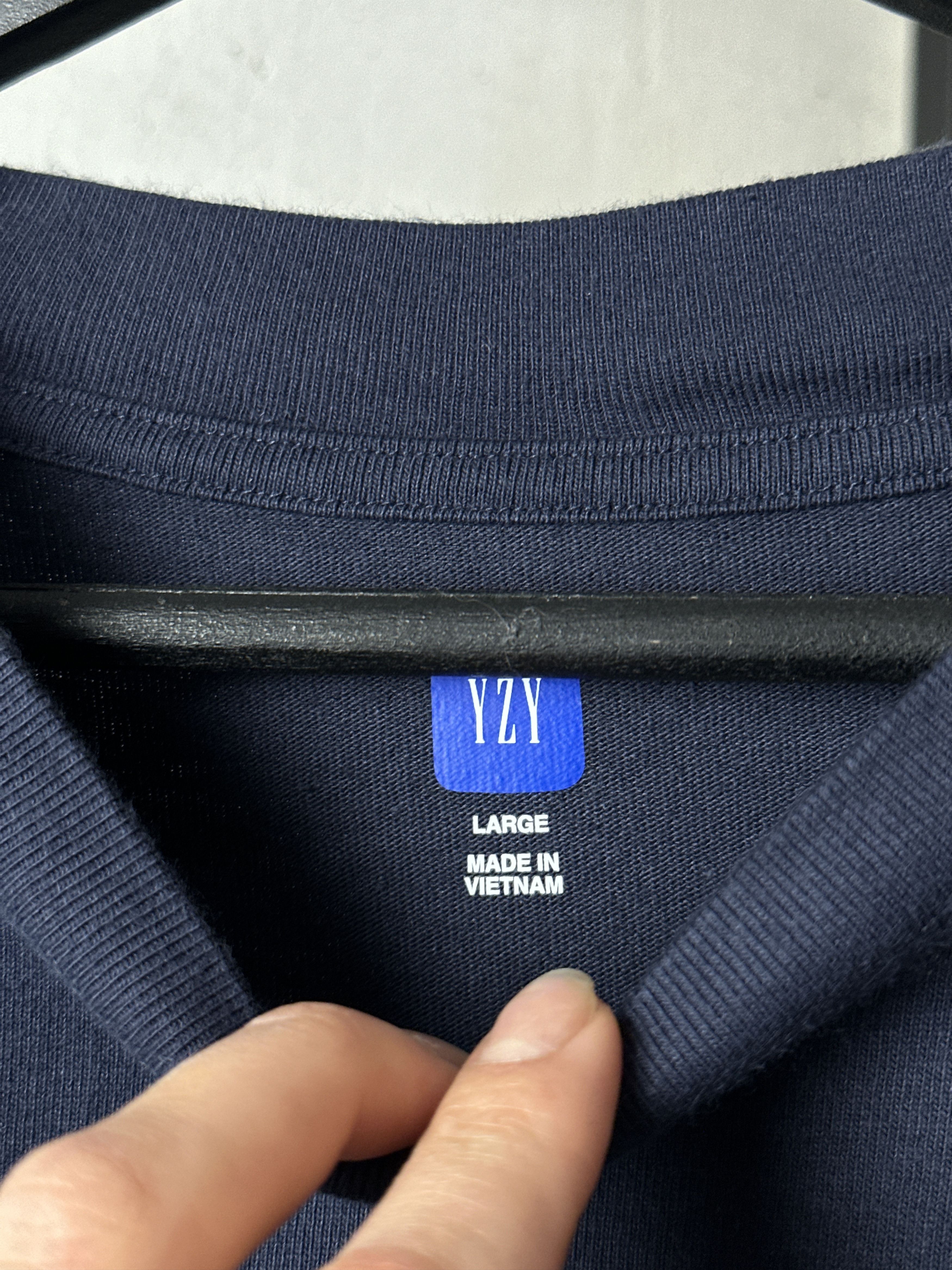 Gap Yzy x Gap Navy T-Shirt Size US L / EU 52-54 / 3 - 3 Thumbnail