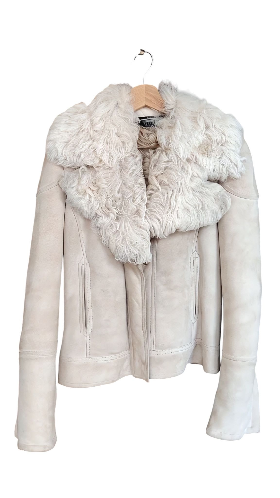 Gucci MONGOLIAN LAMB FUR SUEDE LEATHER JACKET BY TOM FORD Size S / US 4 / IT 40 - 1 Thumbnail