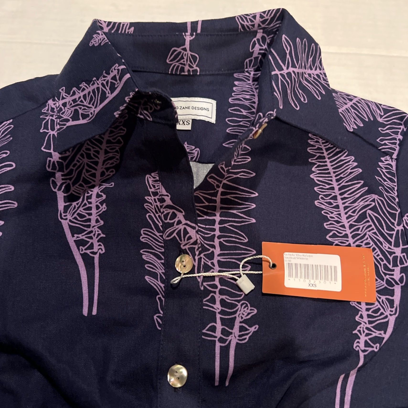 ALOHAS VINTAGE Women’s Sig Zane Designs Hawaiian Aloha Hibiscus Shirt XXS New w 50 Retail Tag Size XXS / US 00 / IT 34 - 2 Thumbnail