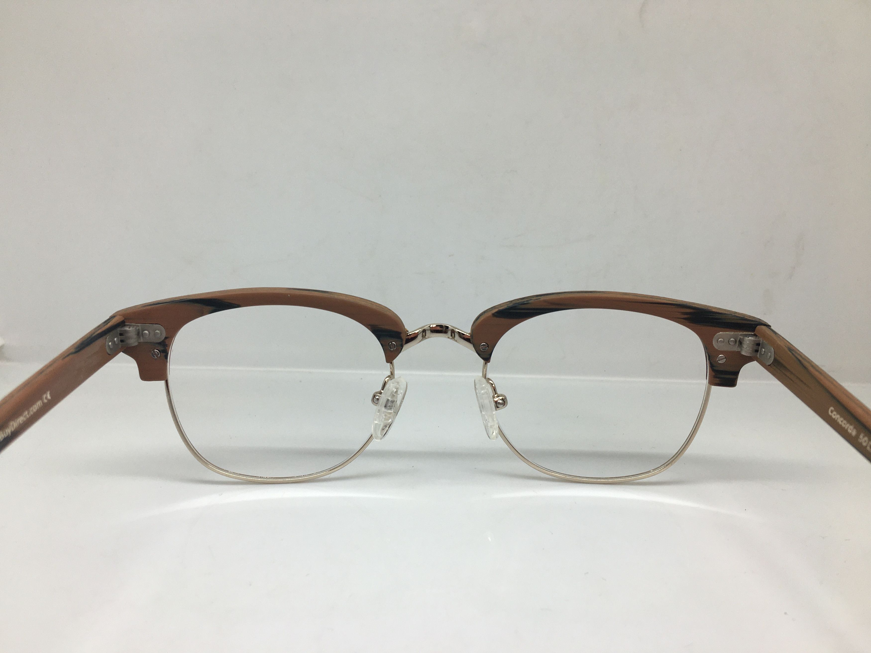 Other Eyebuydirect Concorde Malcolm X Wood SIlver Eyeglasses Size ONE SIZE - 5 Thumbnail