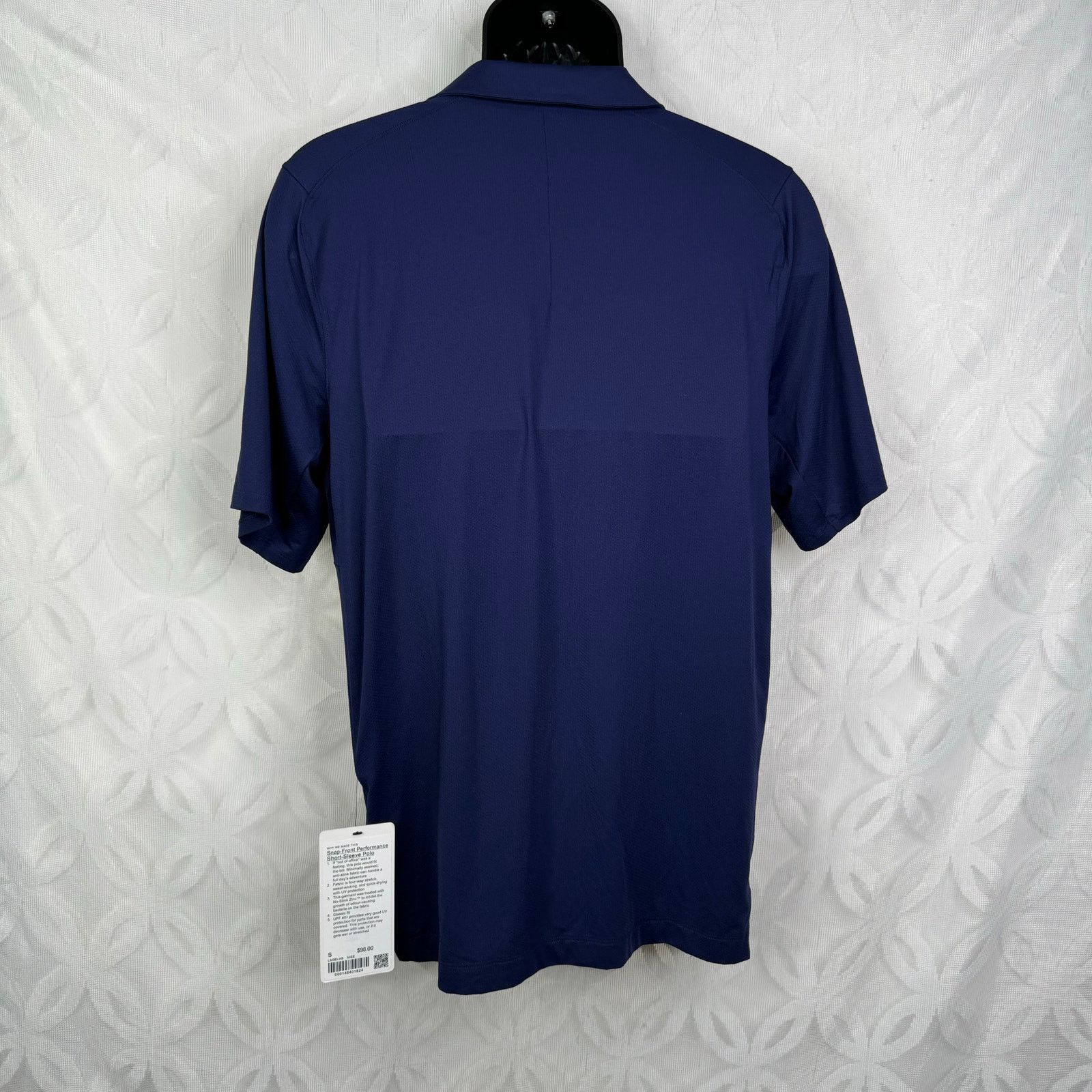 Lululemon Lululemon Snap Front Performance Short Sleeve Polo Blue NWT Size US S / EU 44-46 / 1 - 5 Thumbnail