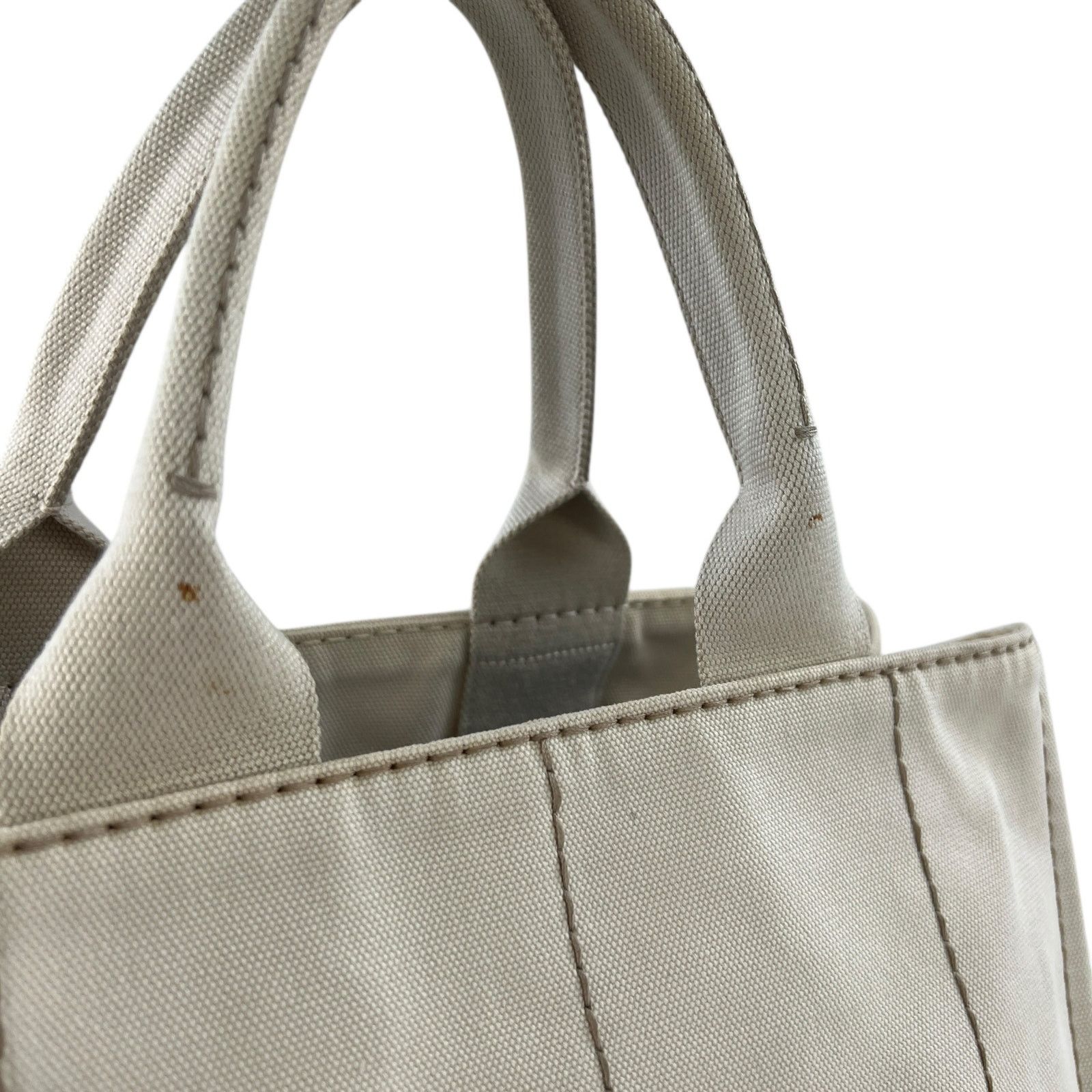 Prada Prada Cream Canapa Tote Bag Size ONE SIZE - 14 Thumbnail