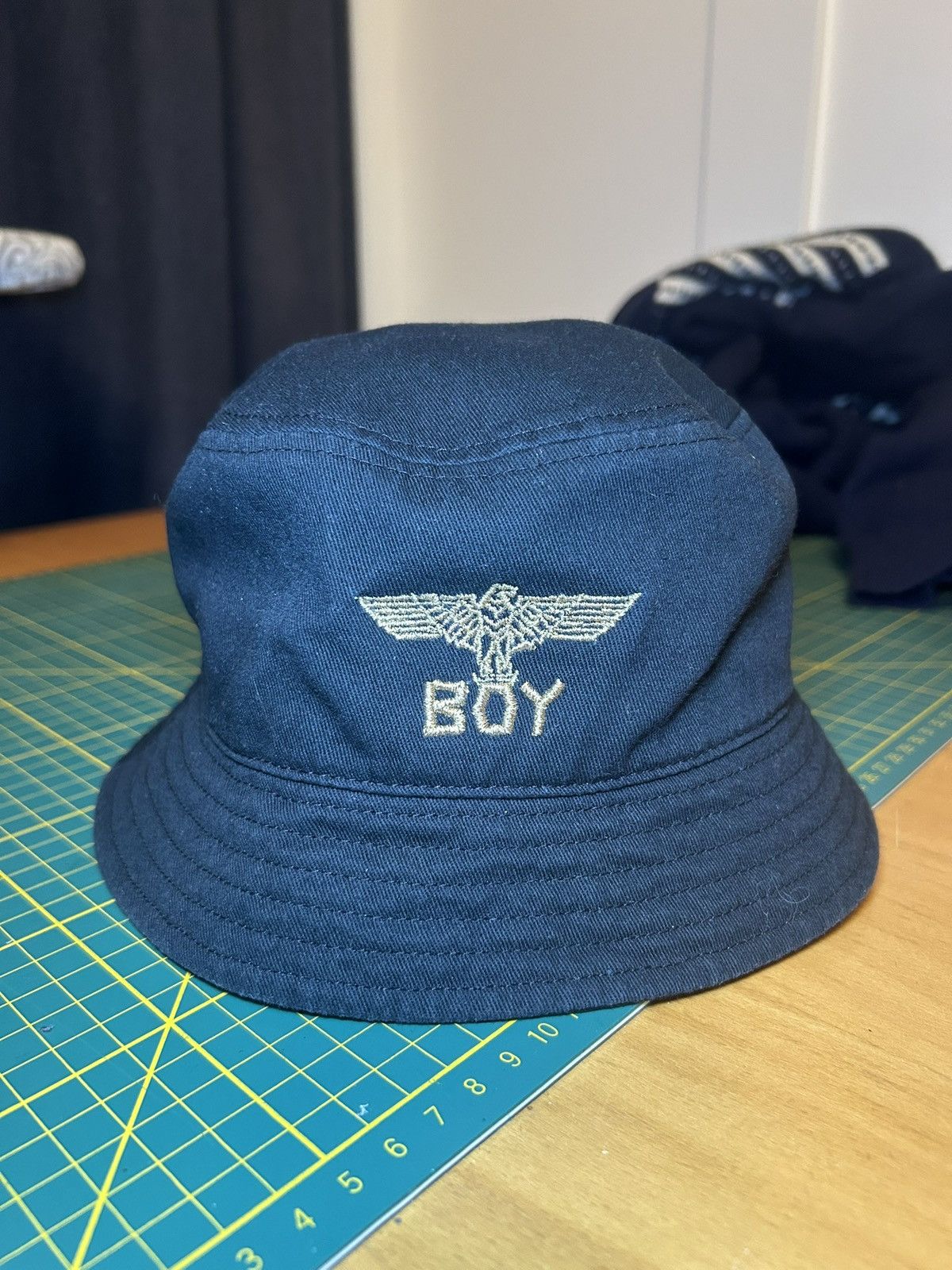 Boy London Boy London Stitch Logo Bucket Hat Size ONE SIZE - 1 Thumbnail