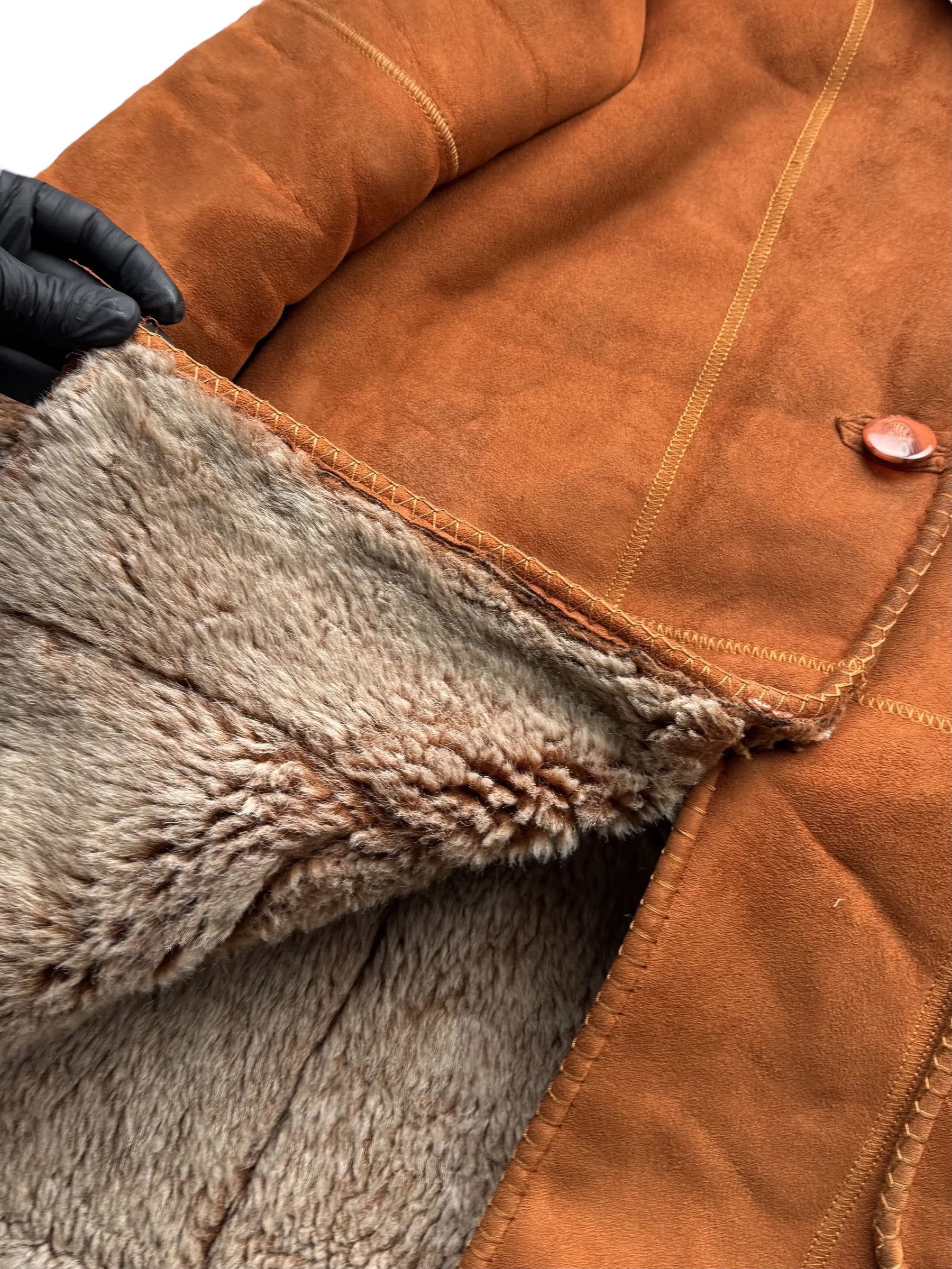 Vintage Faux Sheepskin Coat From The 90's(V80) Size L / US 10 / IT 46 - 2 Thumbnail