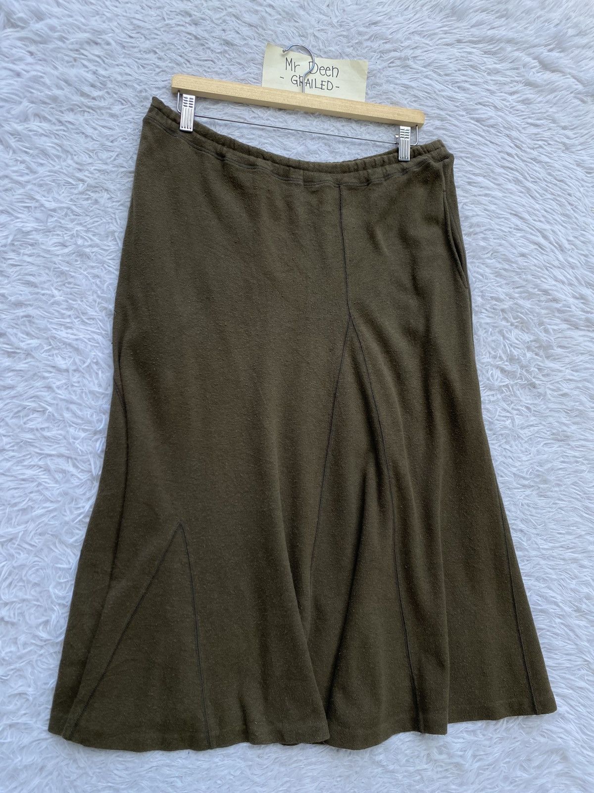 Issey Miyake Rare Vintage Issey Miyake Green Skirt Size 36" / US 14 / IT 50 - 2 Thumbnail