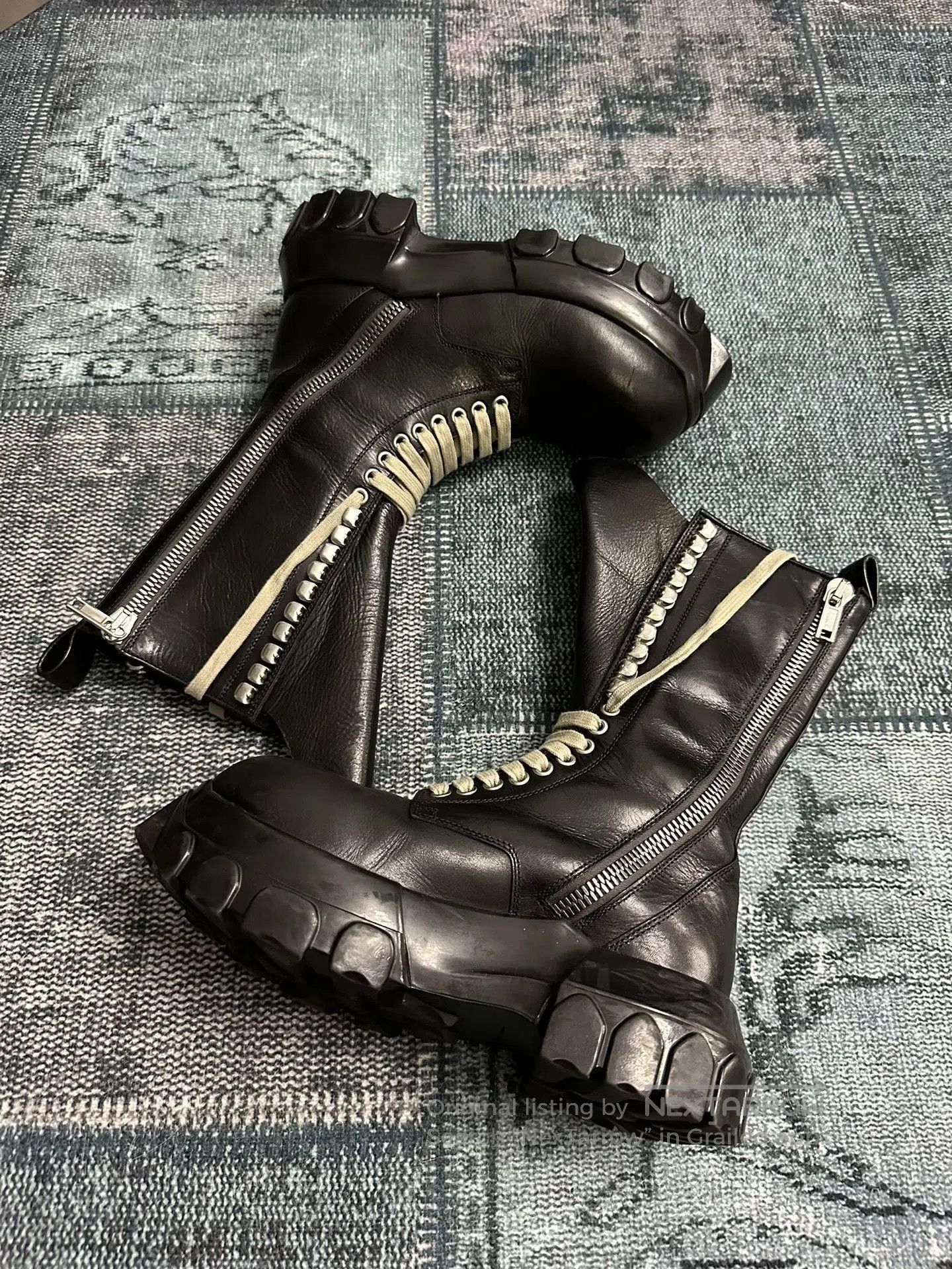 Rick Owens Rick Owens Octopus Strap Combat Boots. Size US 5 / IT 35 - 1 Thumbnail