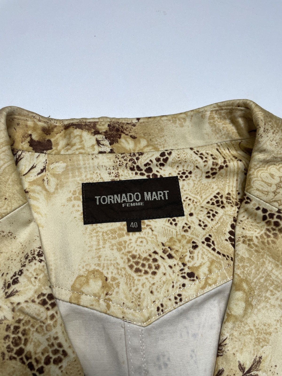 Tornado Mart 2000’s Tornado Mart - Golden Floral Pattern Blazer Size S / US 4 / IT 40 - 6 Thumbnail
