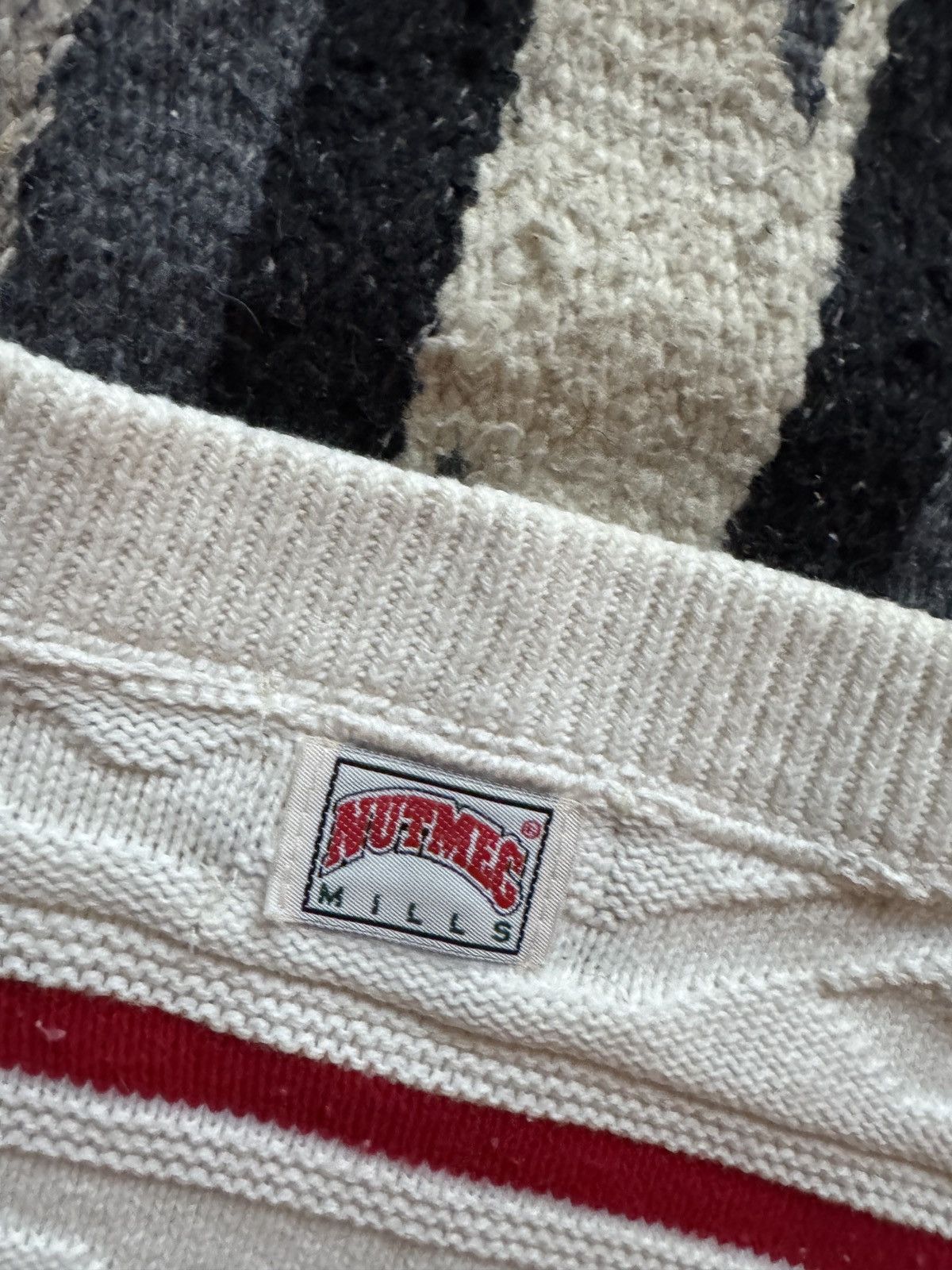 Nutmeg Vintage Wisconsin Badgers Knit Sweater Nutmeg Mills 2XL Size US XXL / EU 58 / 5 - 7 Thumbnail