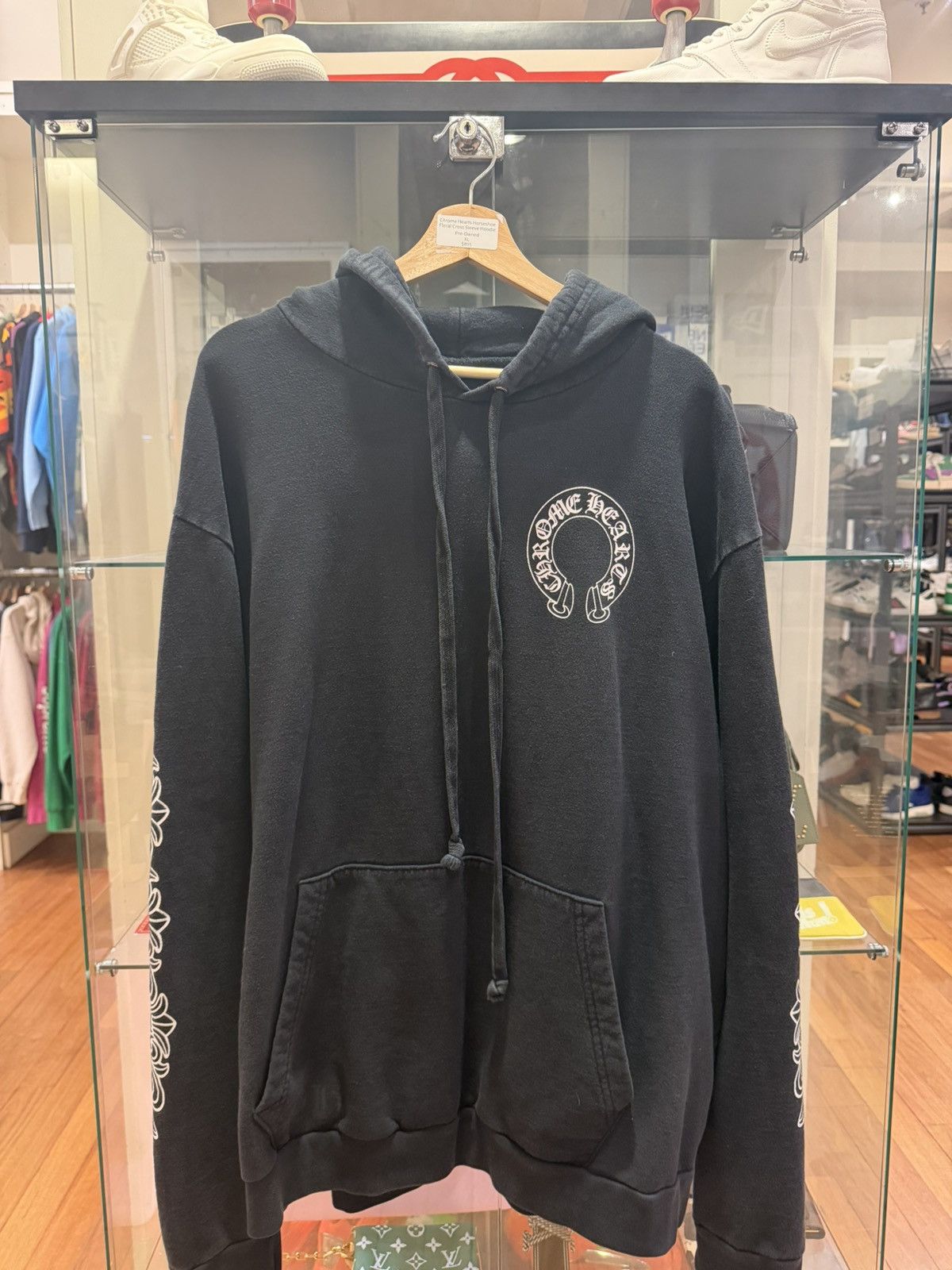 Chrome Hearts Chrome Hearts Horseshoe Floral Cross Hoodie | Grailed