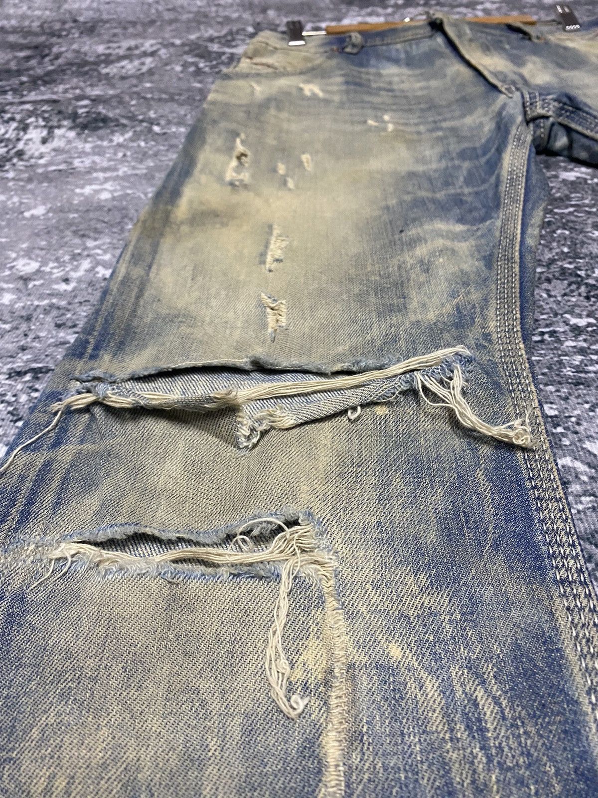 Diesel Vintage Diesel Industry Distressed Denim Jeans Made in Italy Size US 32 / EU 48 - 10 Thumbnail